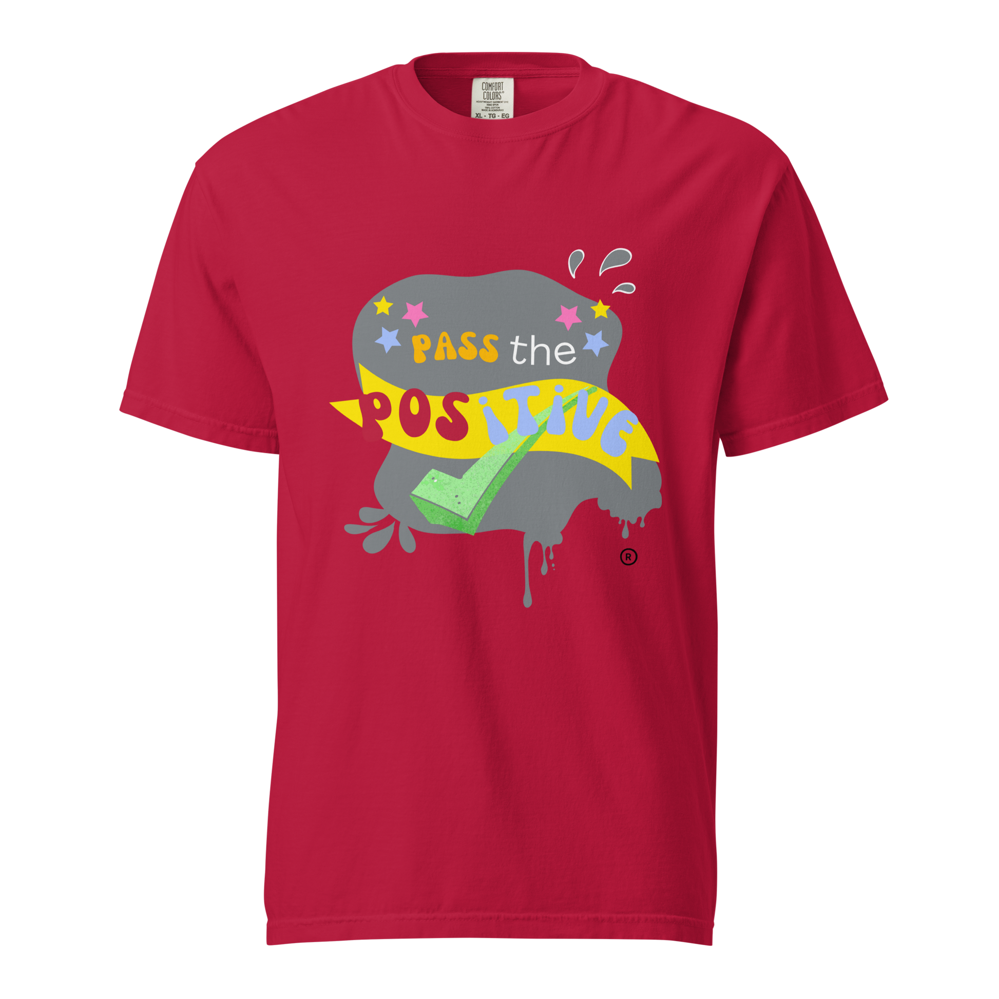 Phantom Stone T-Shirt - Unisex Garment Dyed - Red