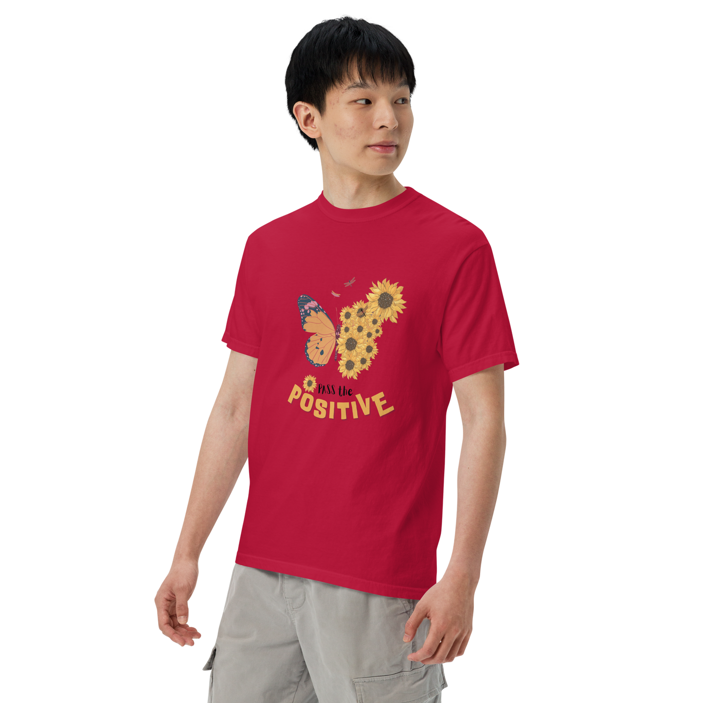 Celestial Butterfly T-Shirt - Unisex Dyed - Red