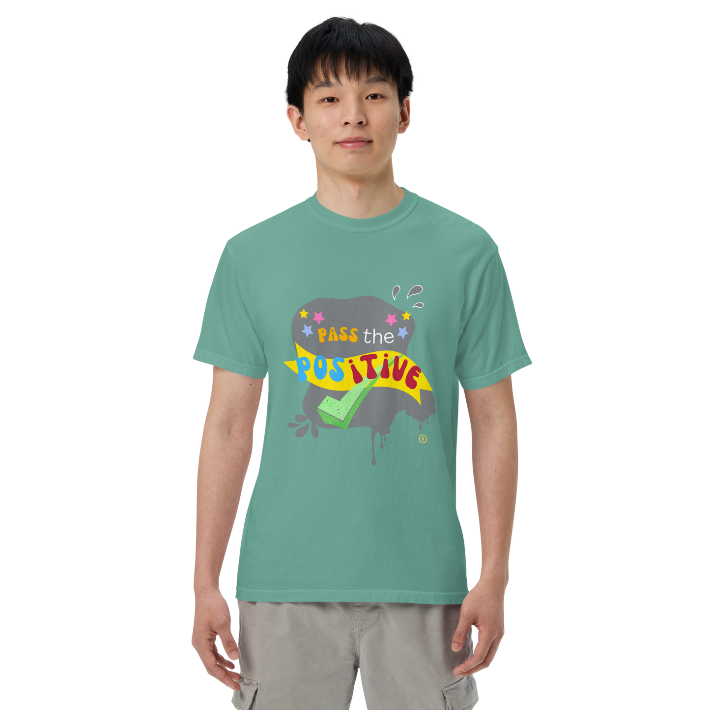 Chaos Theory T-Shirt - Unisex Garment Dyed - Seafoam