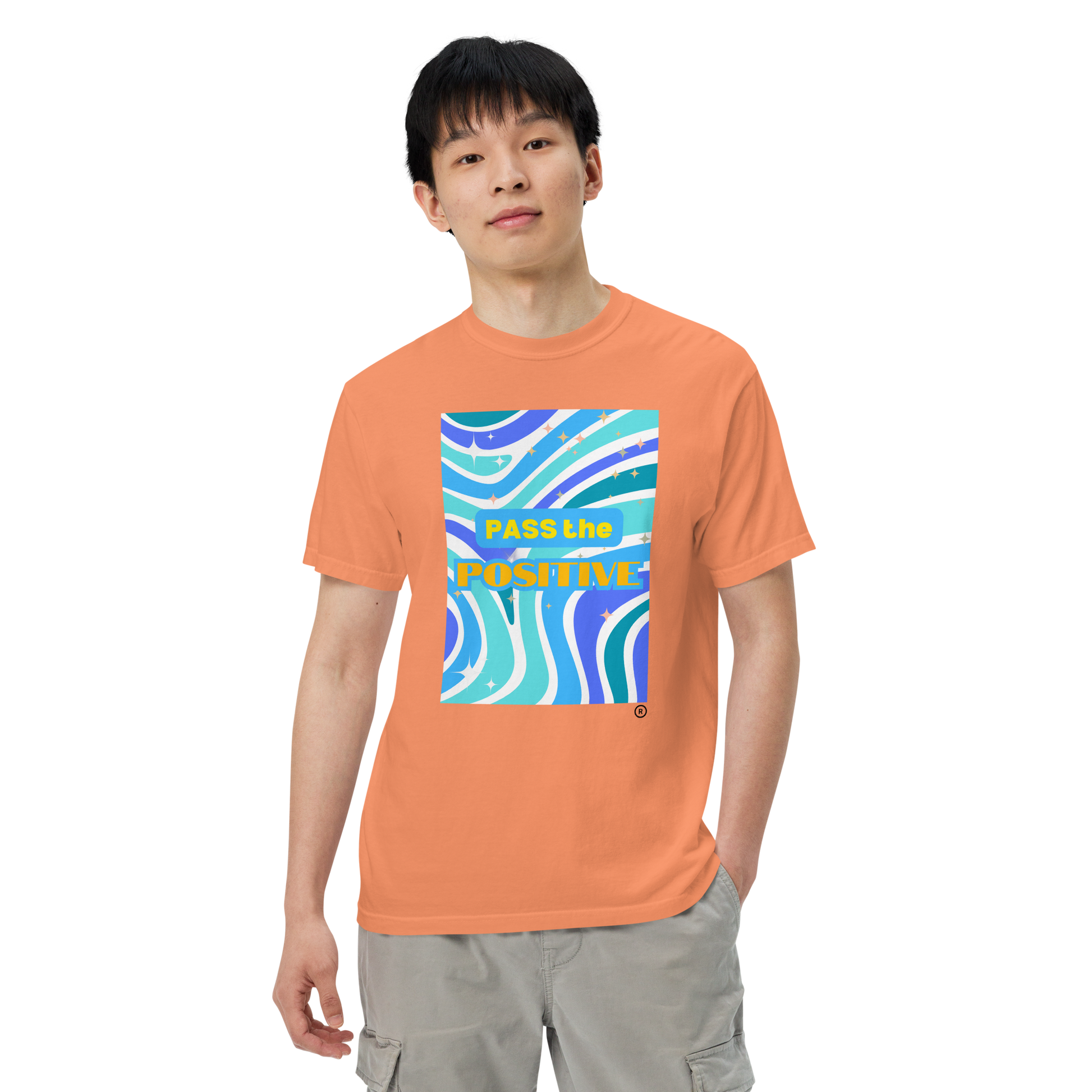 Groovy Ocean T-Shirt - Unisex Dyed - Terracotta