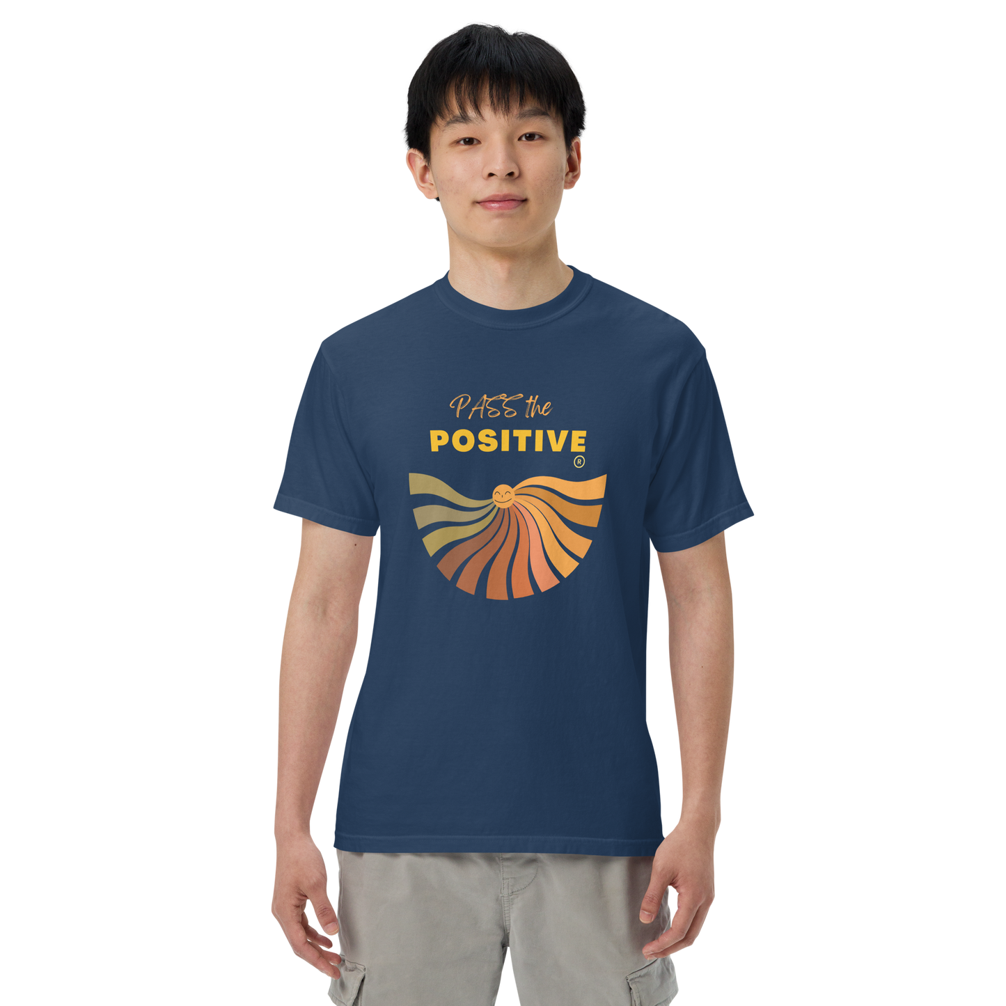 Radiant Sun T-Shirt - Unisex Dyed - True Navy