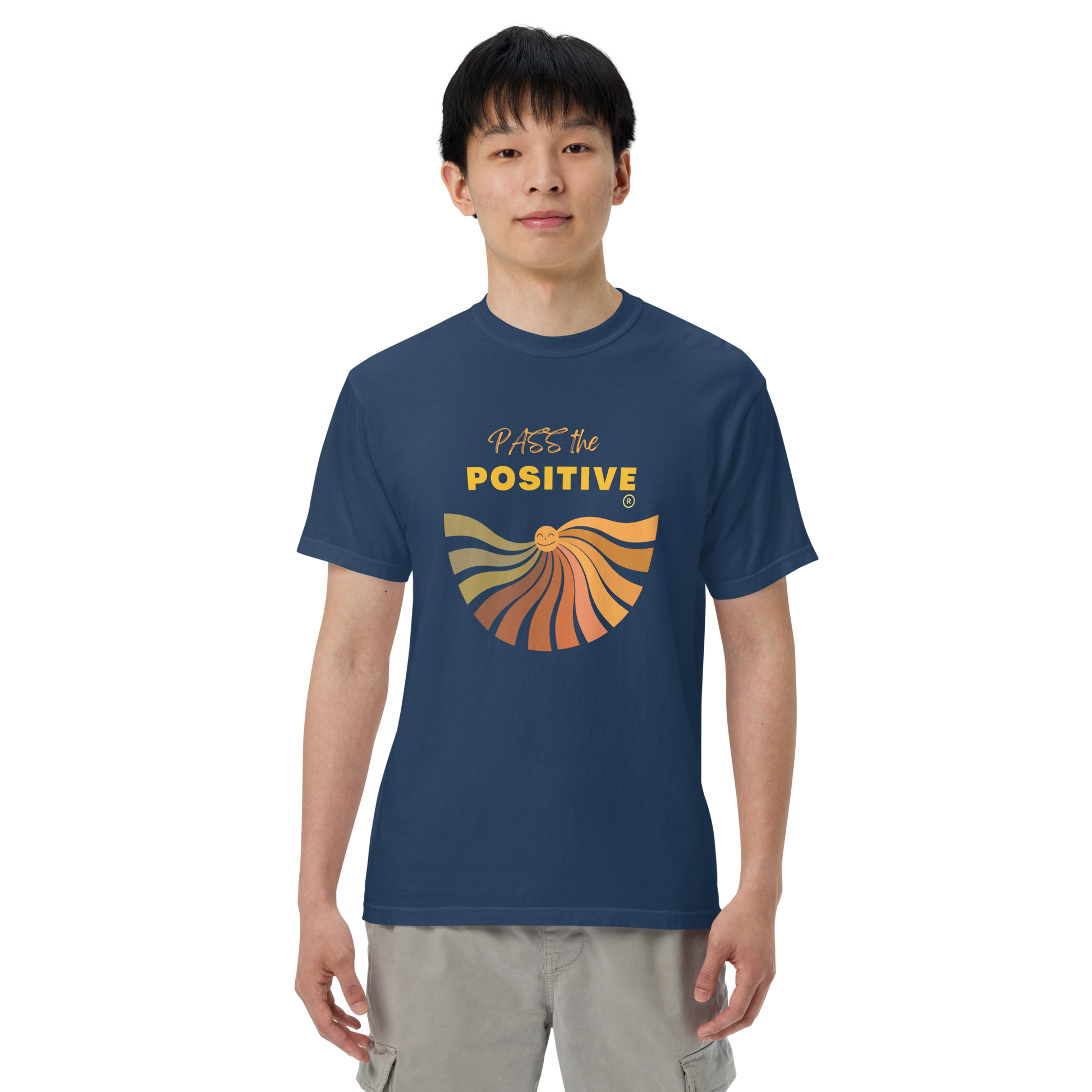 Radiant Sun T-Shirt - Unisex Dyed - True Navy