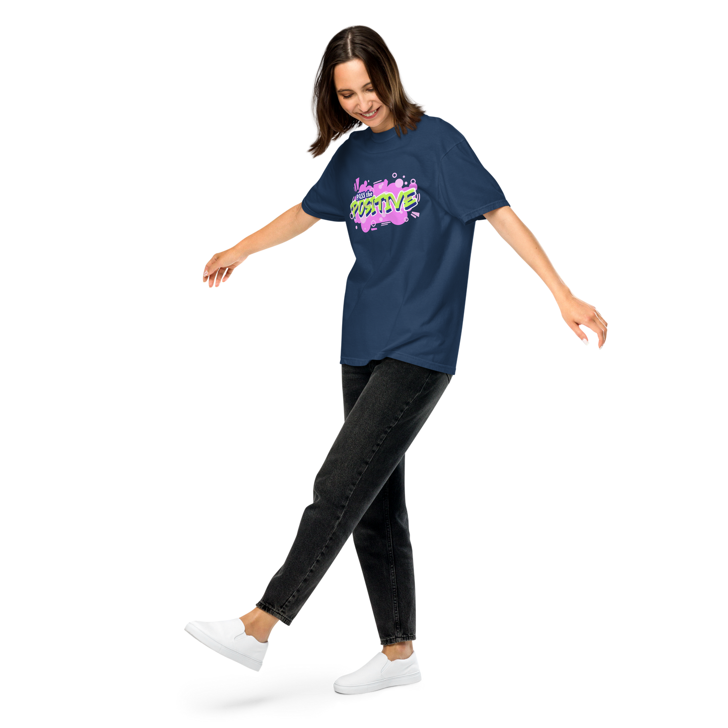 Funky Cloudburst Tee - Unisex Dyed - True Navy