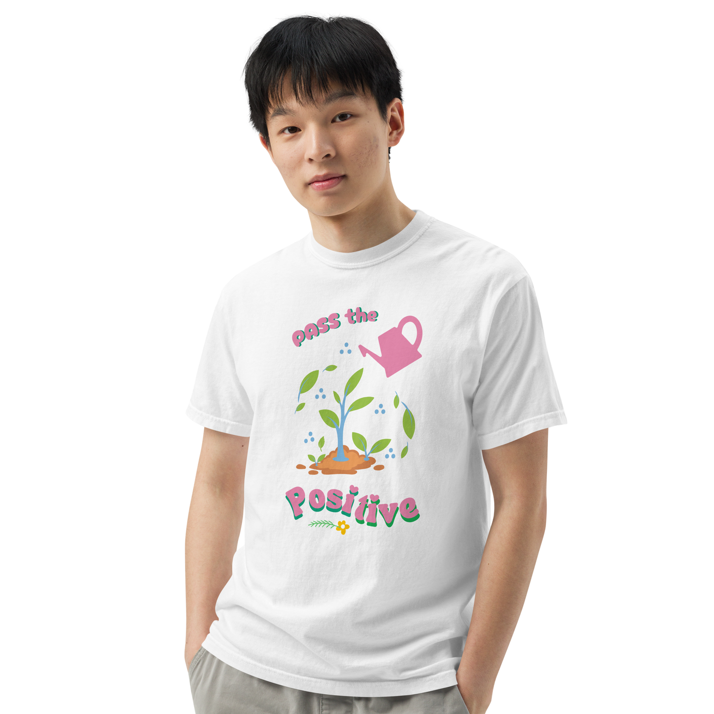 Bloom & Grow T-Shirt - Unisex Dyed - White