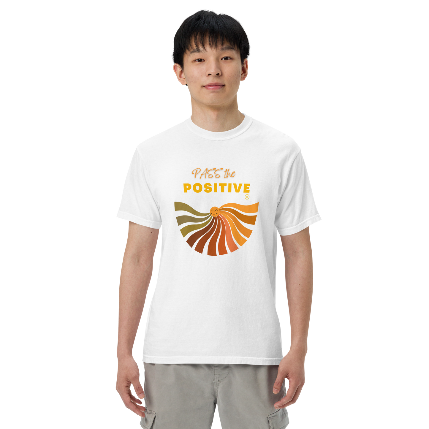 Radiant Sun T-Shirt - Unisex Dyed - White