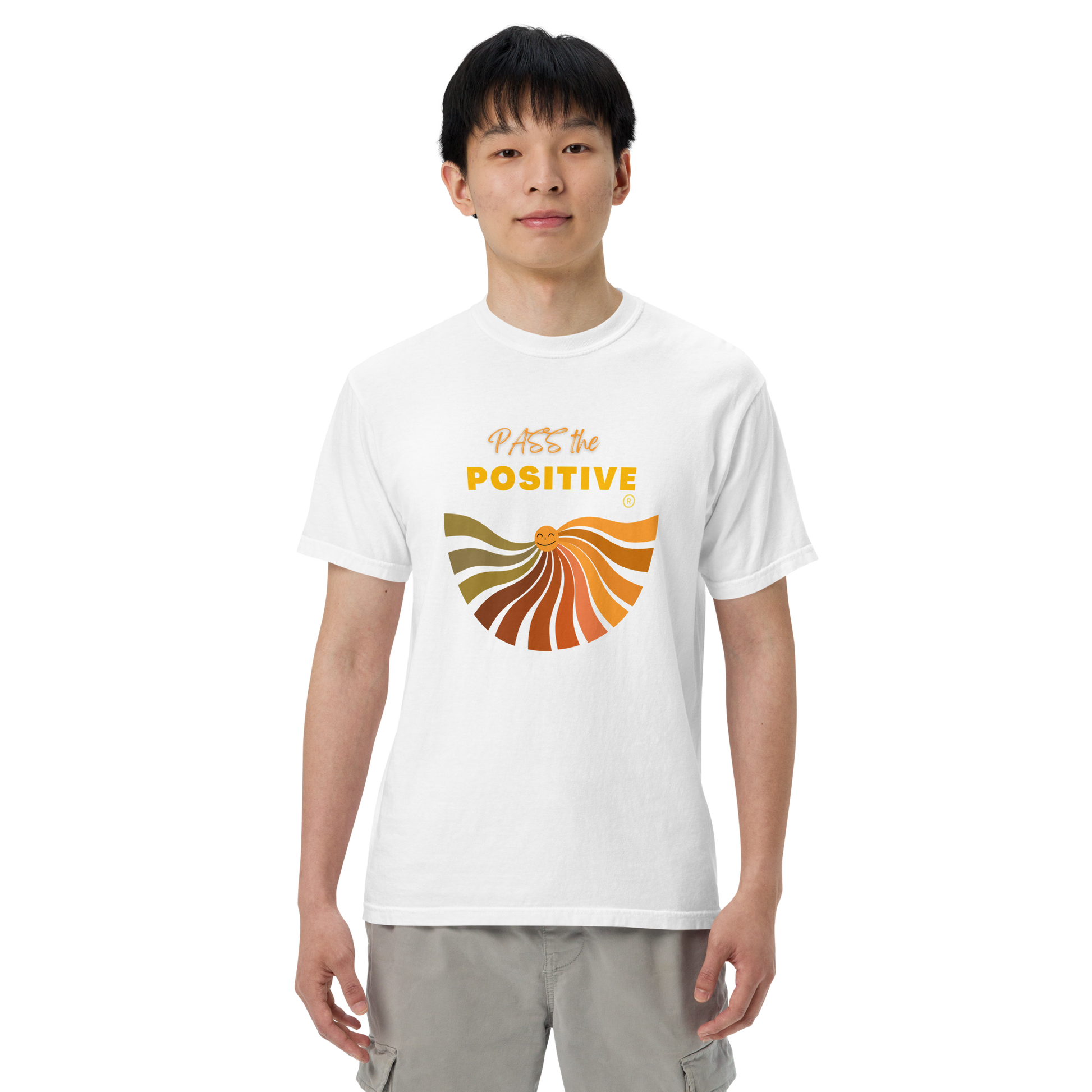 Radiant Sun T-Shirt - Unisex Dyed - White