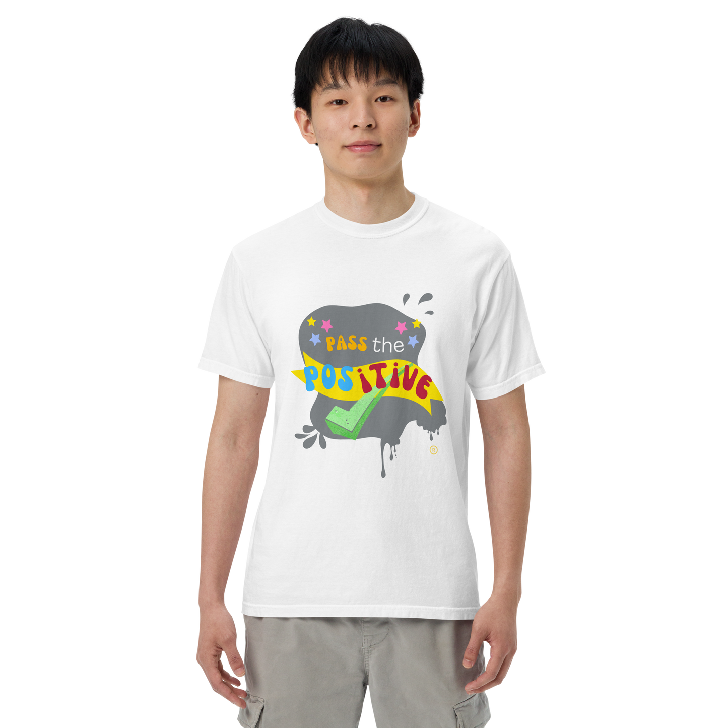 Chaos Theory T-Shirt - Unisex Garment Dyed - White