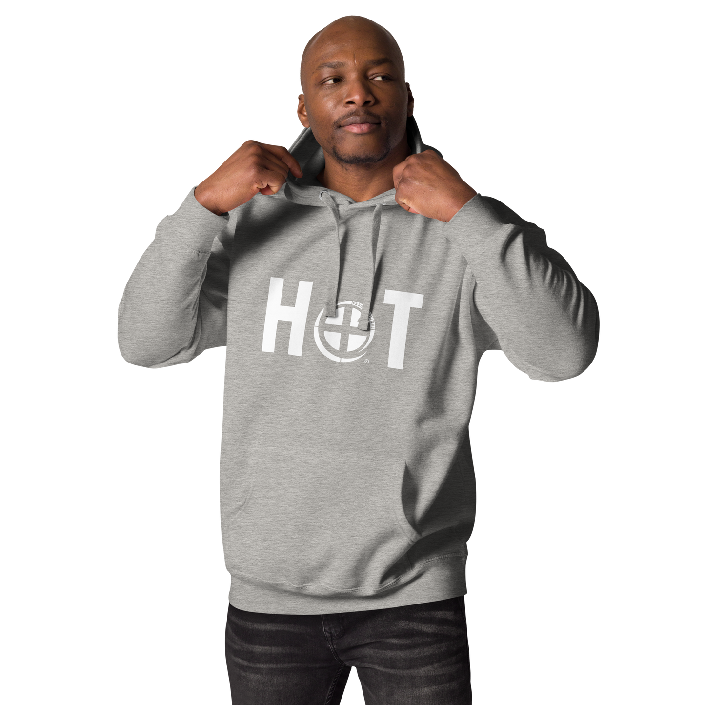Hot Hoodie - Pass the Positive - Carbon Grey