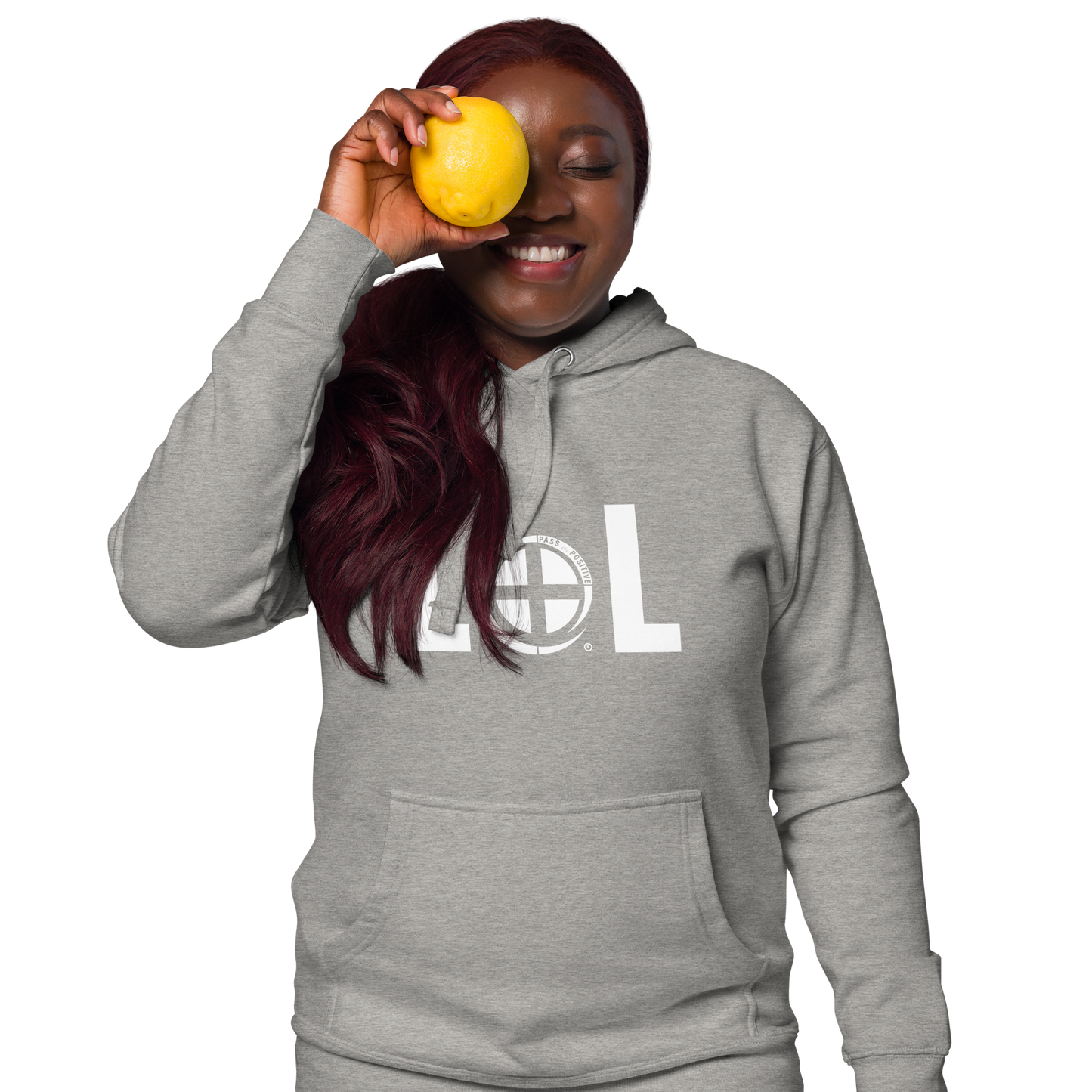 LOL Hoodie - Pass the Positive - Carbon Grey
