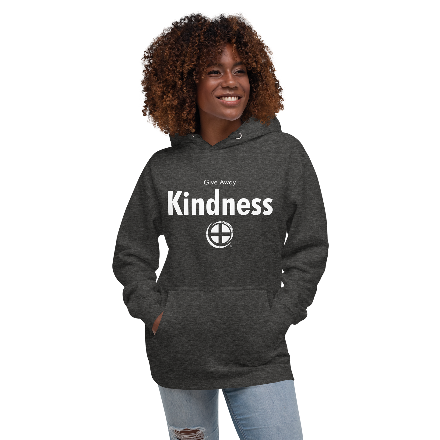 Kindness Hoodie - Pass the Positive - Charcoal Heather