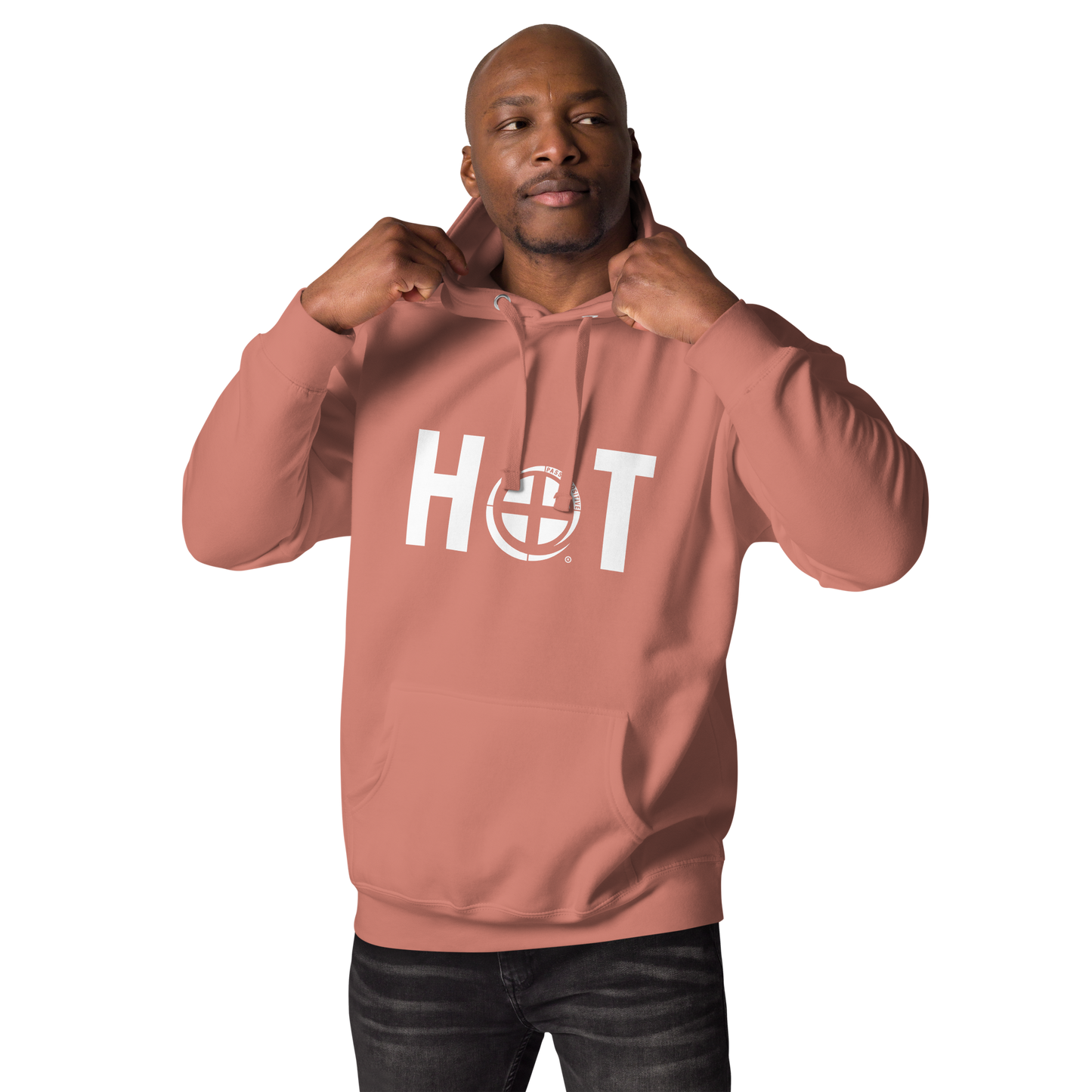 Hot Hoodie - Pass the Positive - Dusty Rose