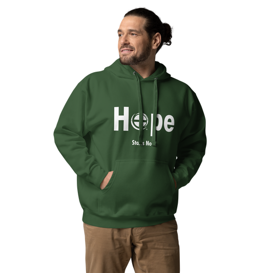 Hope Hoodie - Pass the Positive - Forest Green