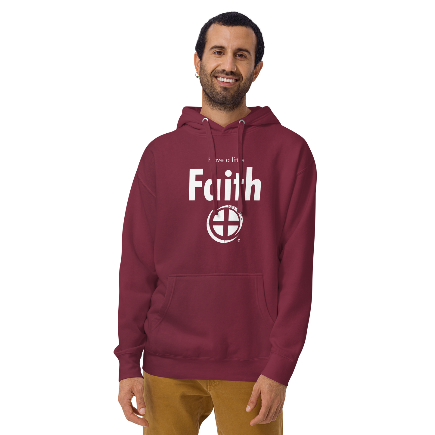 Faith Hoodie - Pass the Positive - Maroon