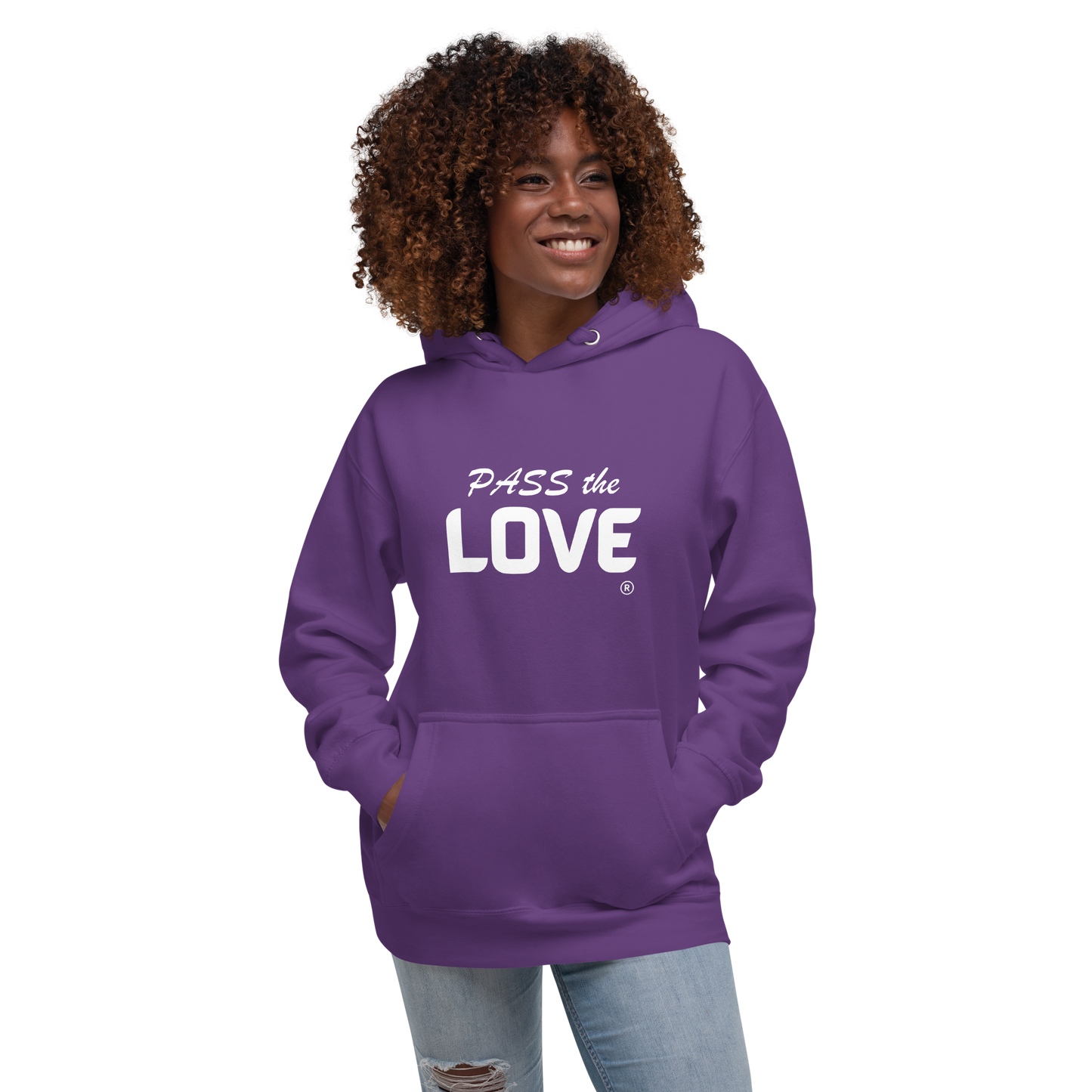 unisex-premium-hoodie-purple-front-pass-the-love