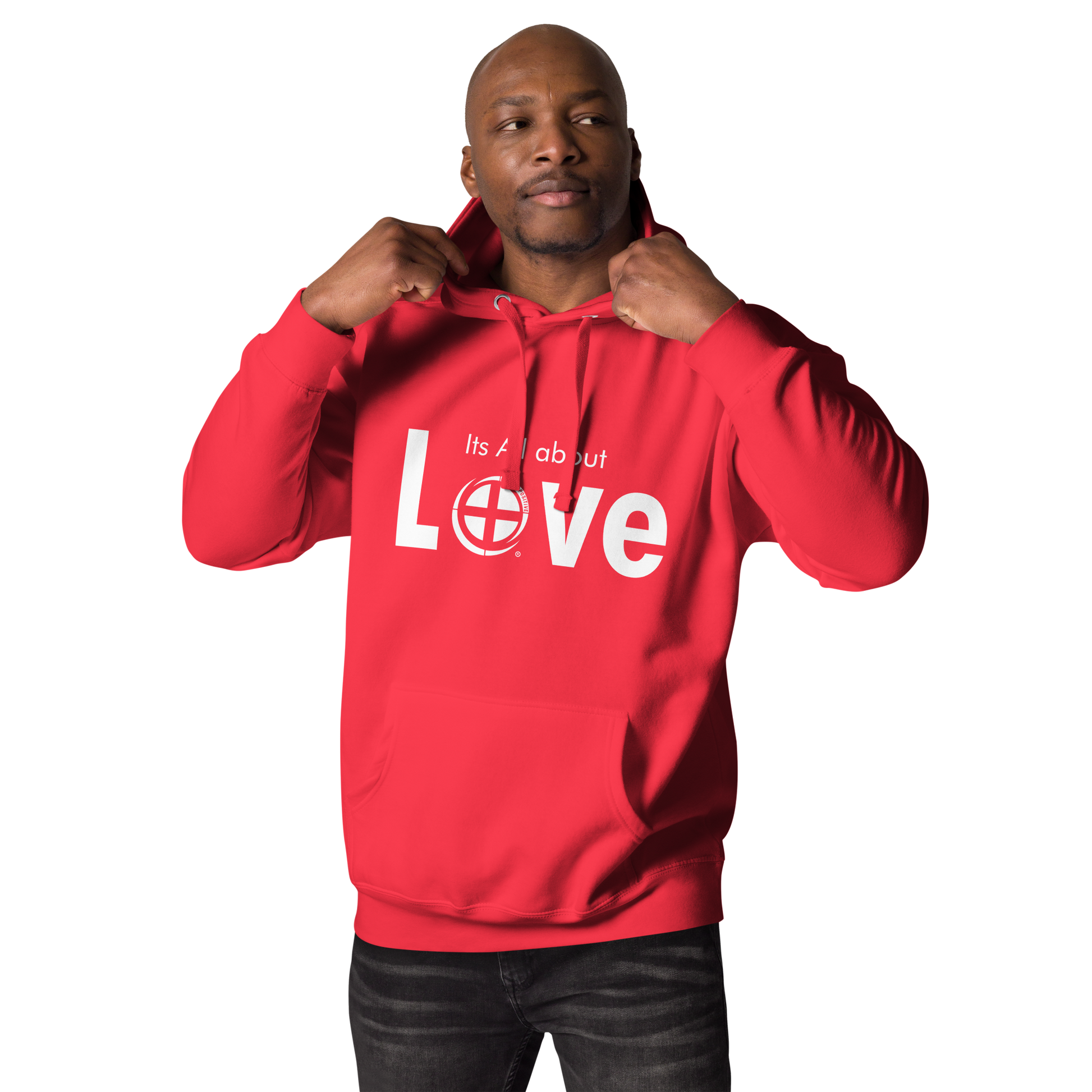 Love Hoodie - Pass the Positive - Red