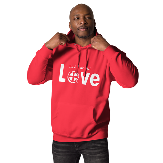 Love Hoodie - Pass the Positive - Red