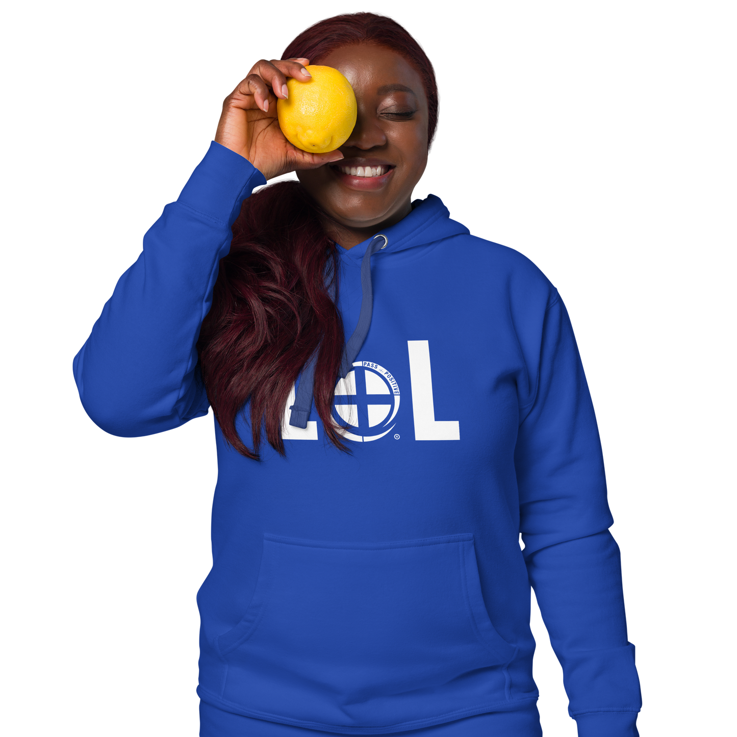 LOL Hoodie - Pass the Positive - Team Royal