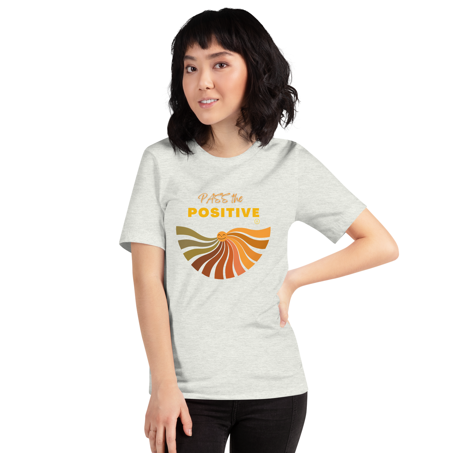 Empowering Sun T-shirt - Unisex - Ash