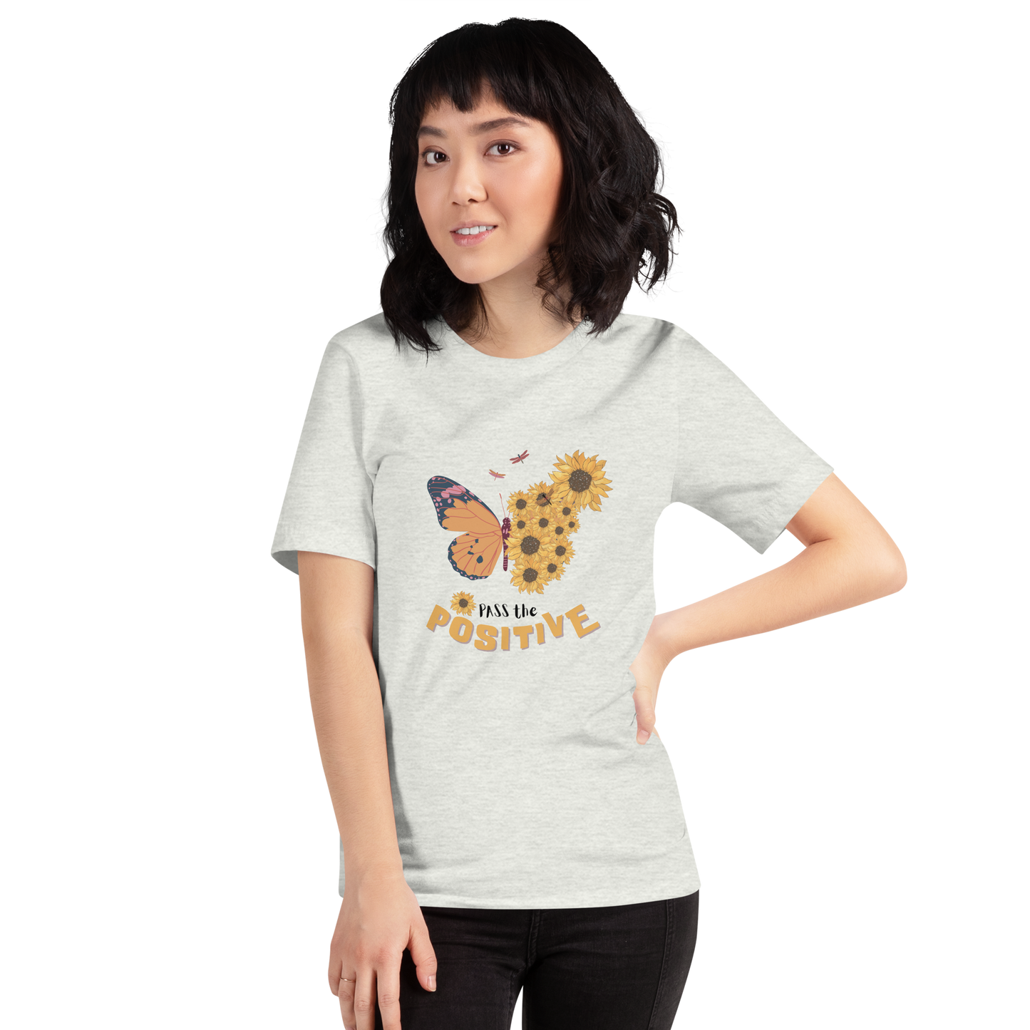 Floral T-Shirt - Unisex - Ash