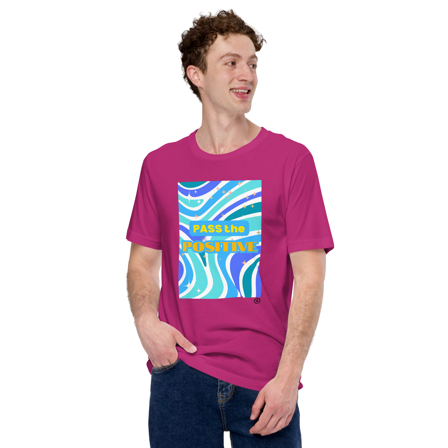 Wavy Dreams T-Shirt - Unisex Tee - Berry