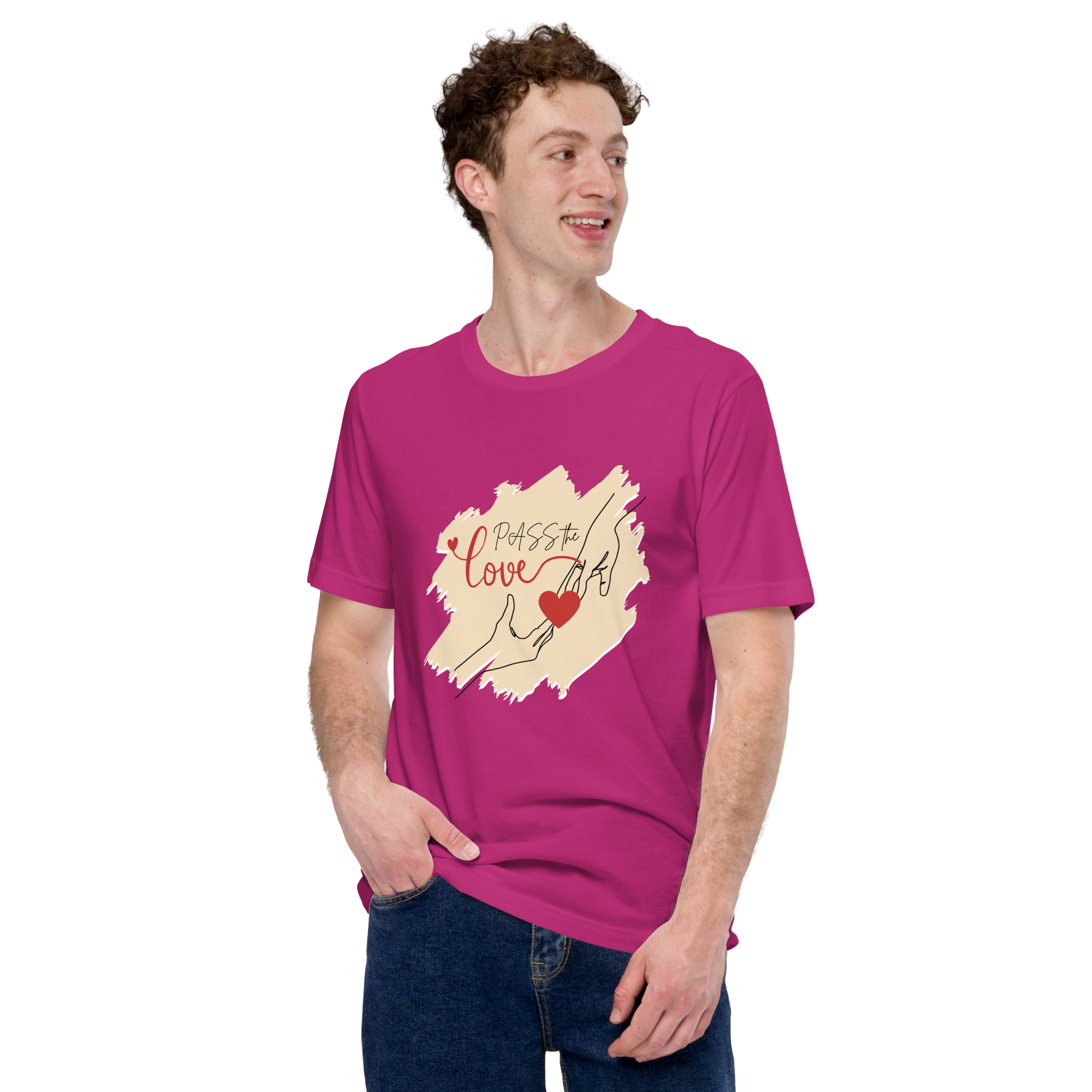 Couple T-Shirt - Unisex - Berry