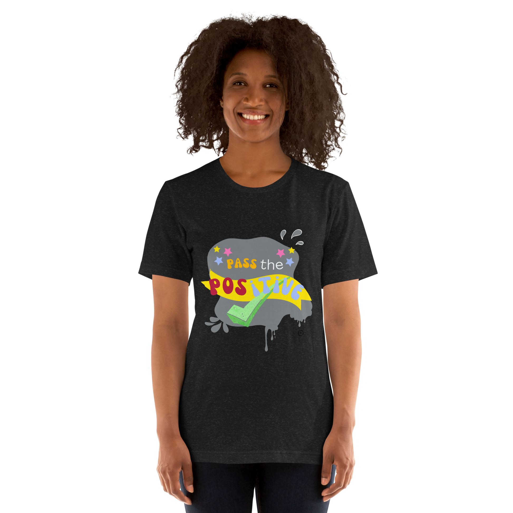 Graphic Spooky T-Shirt - Unisex - Black Heather