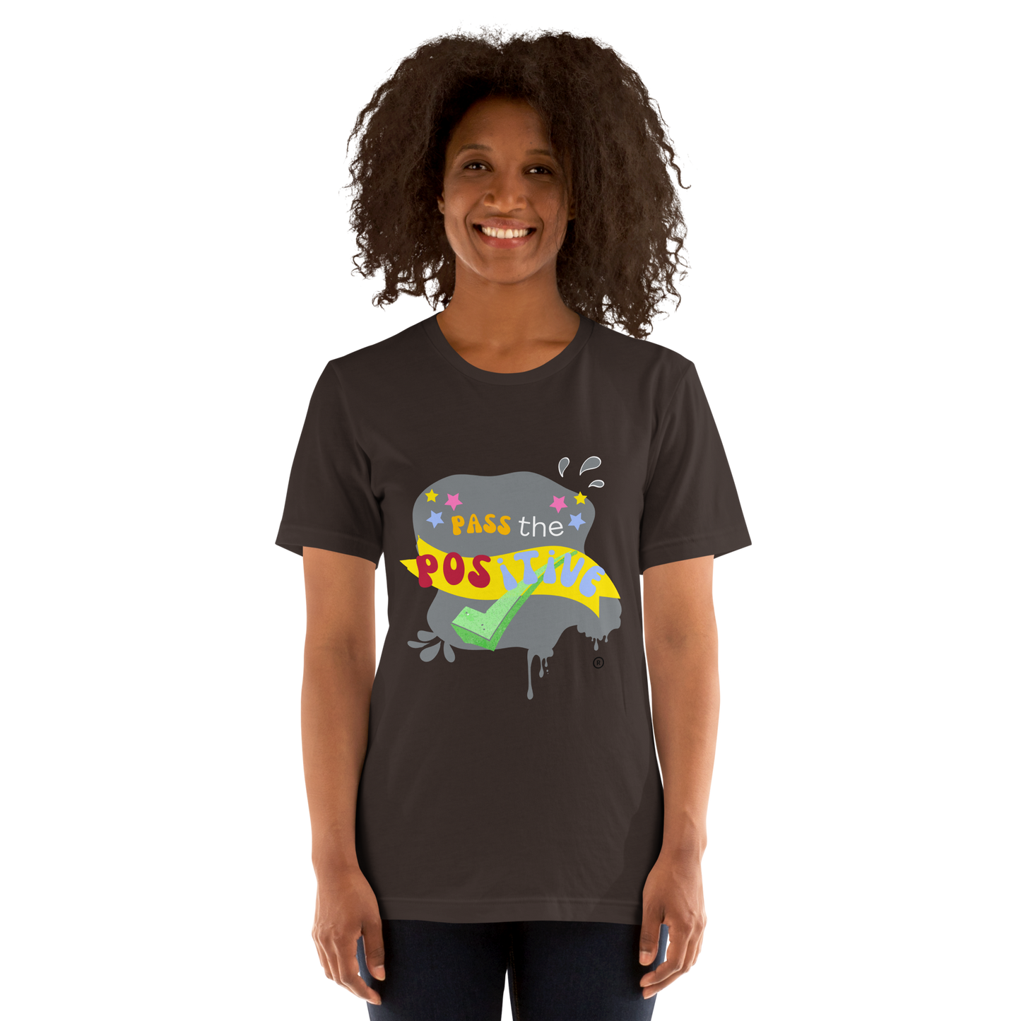 Graphic Spooky T-Shirt - Unisex - Brown