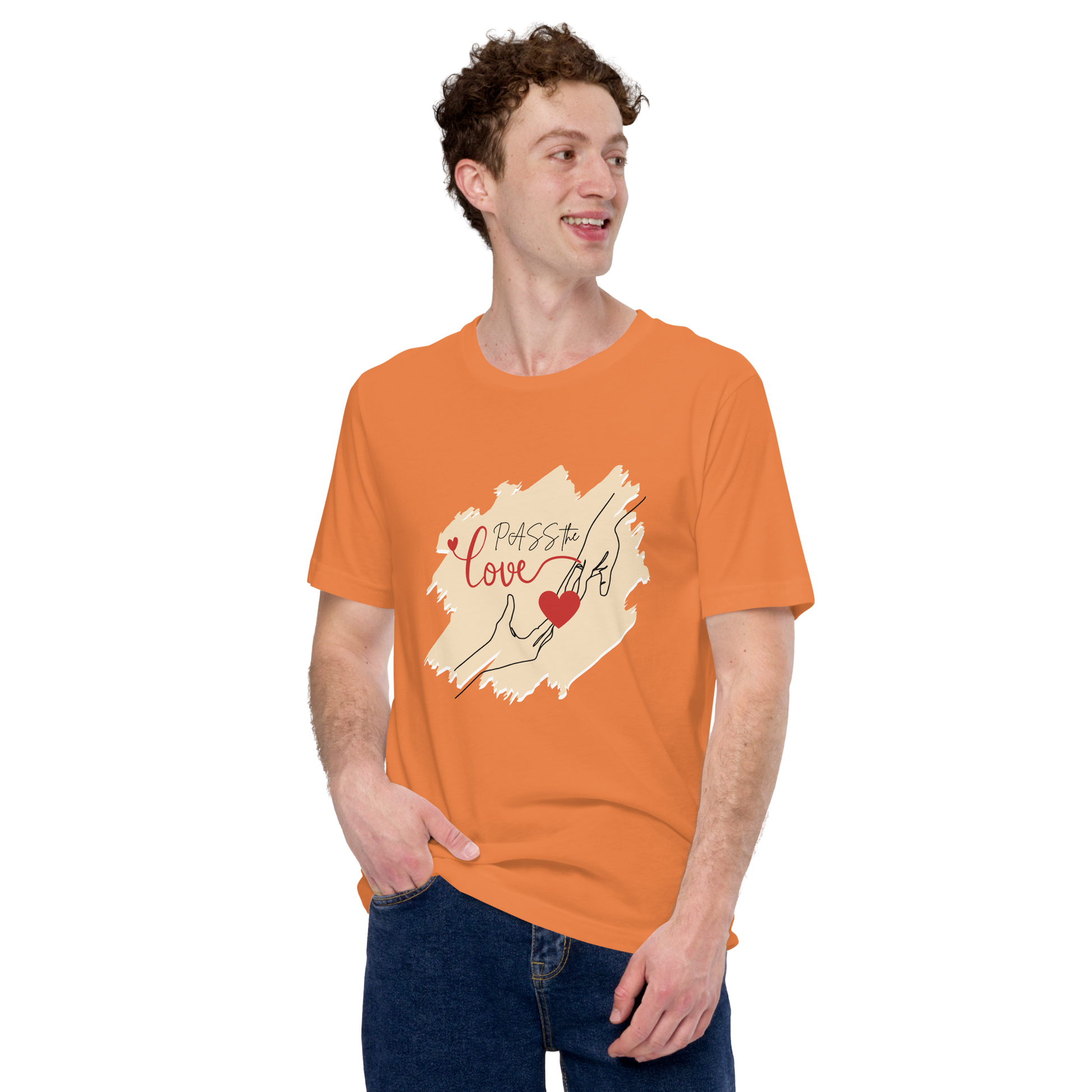 Couple T-Shirt - Unisex - Burnt Orange