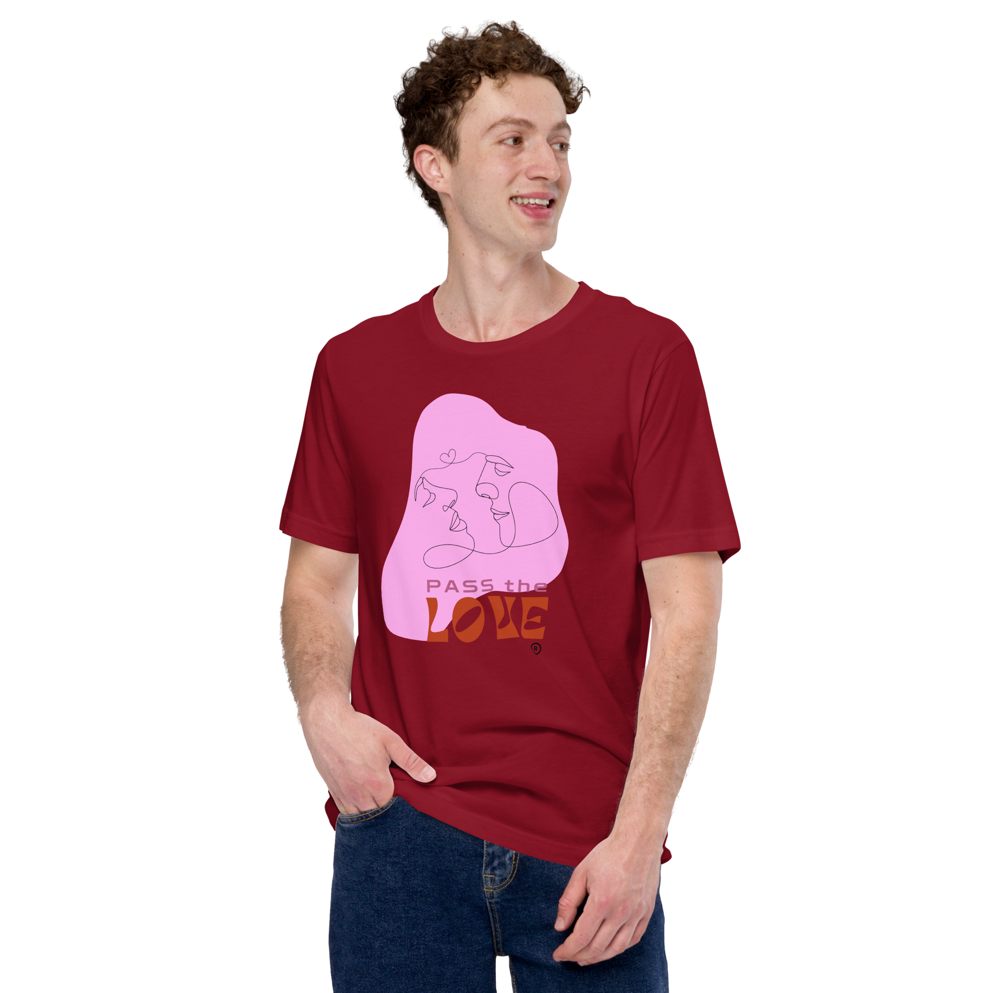 Kiss T-Shirt - Unisex - Cardinal