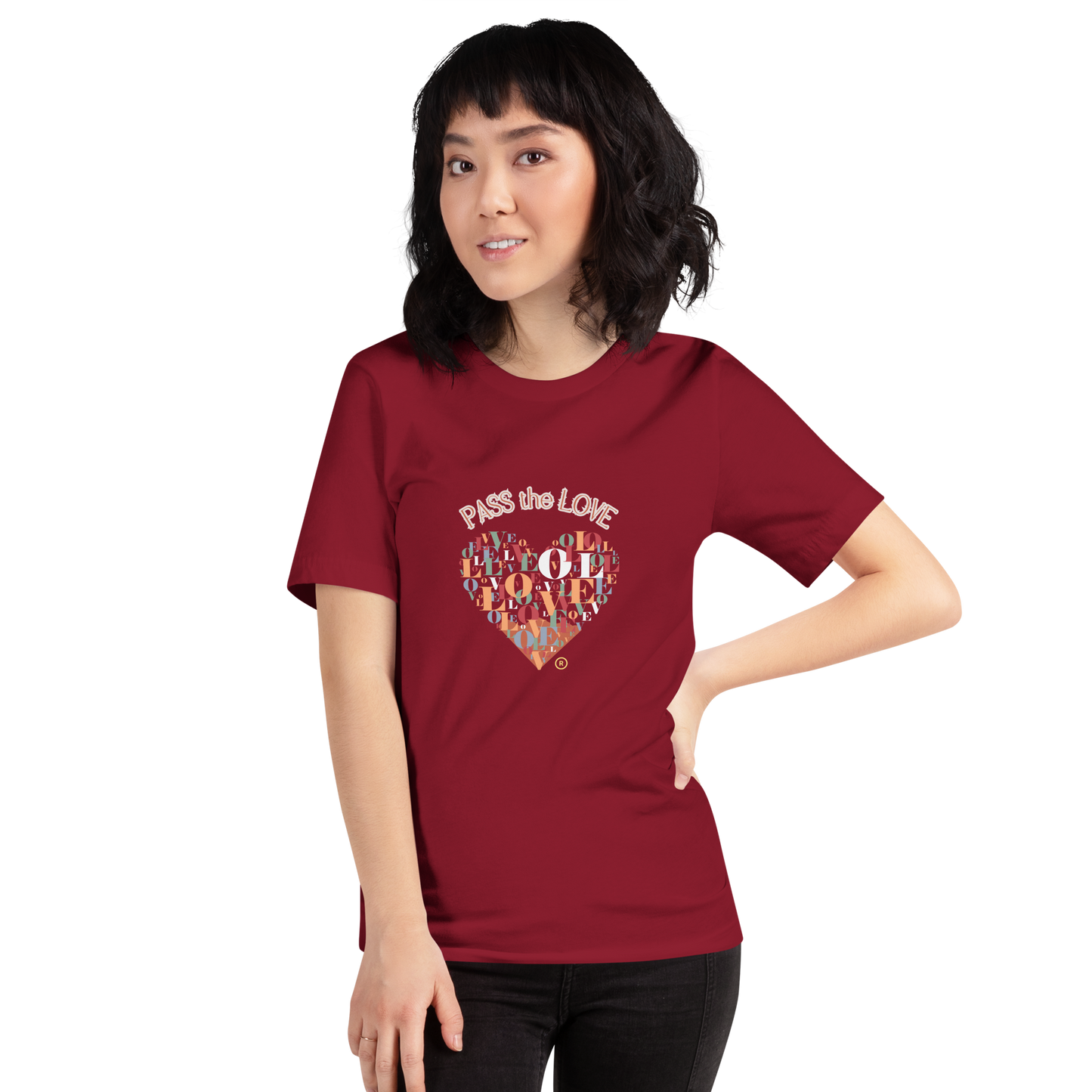 Heart T-Shirt - Unisex - Cardinal