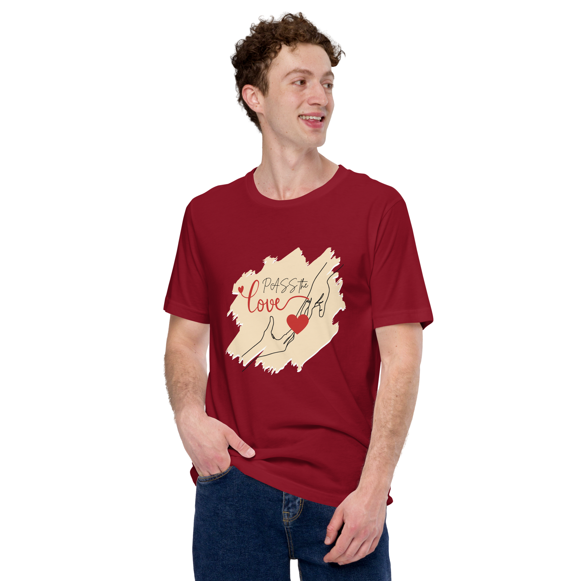 Couple T-Shirt - Unisex - Cardinal