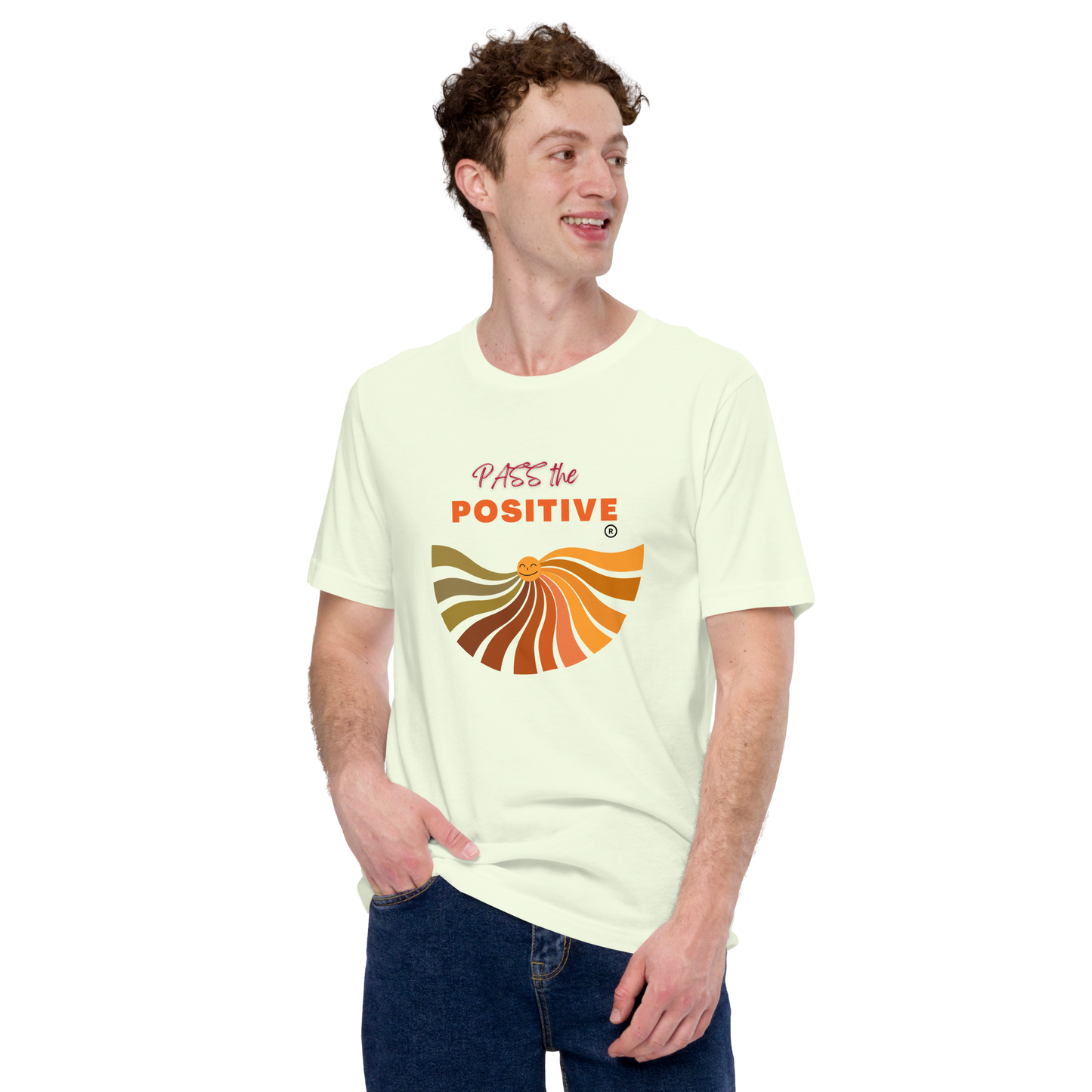 Positive Energy Sun T-Shirt - Unisex Relaxed Fit - Citron