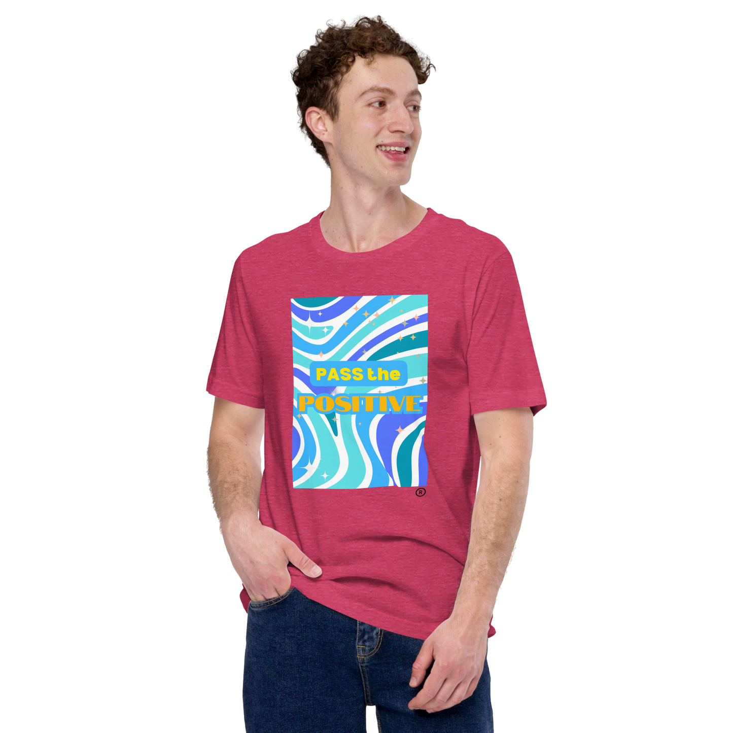 Wavy Dreams T-Shirt - Unisex Tee - Heather Raspberry