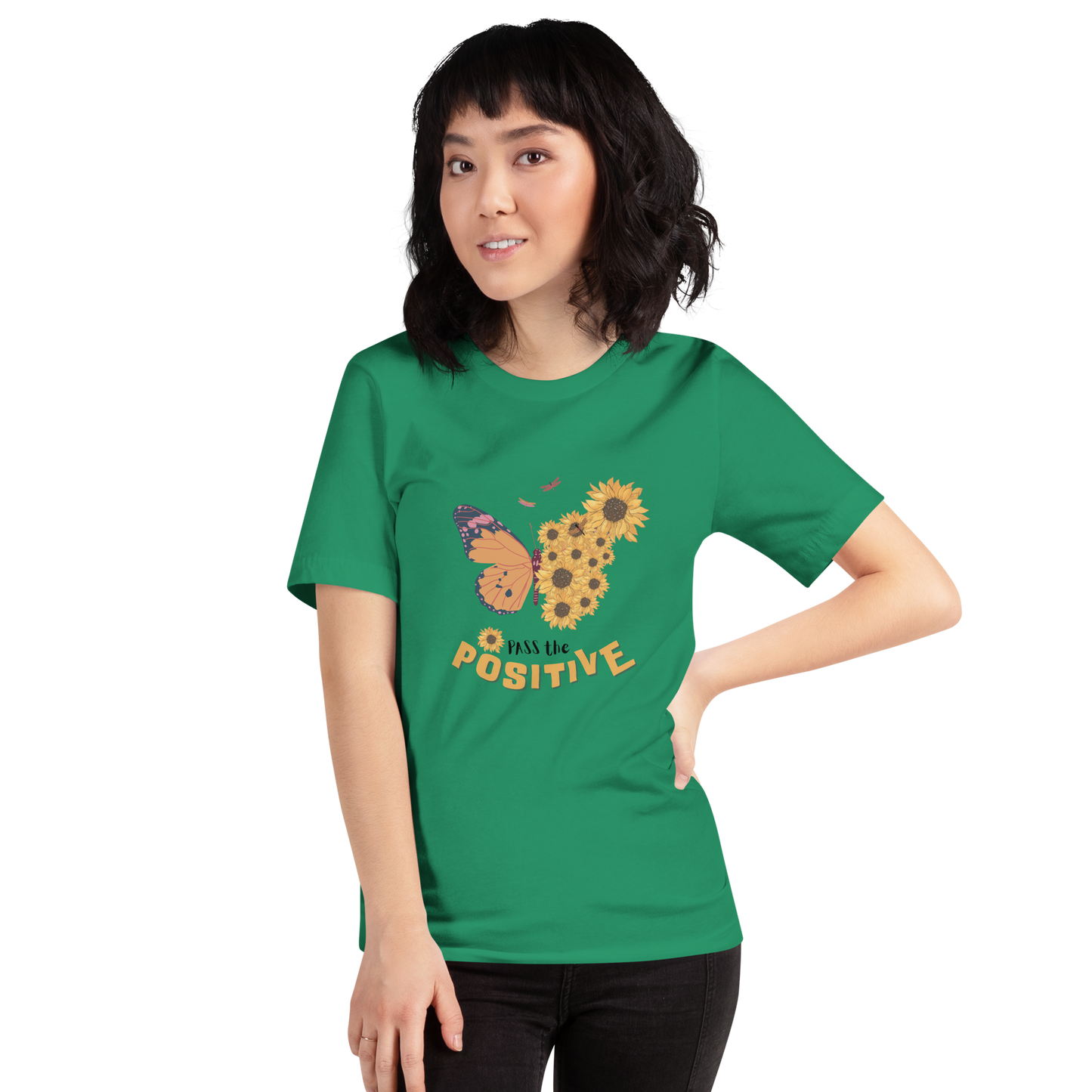 Floral T-Shirt - Unisex - Kelly