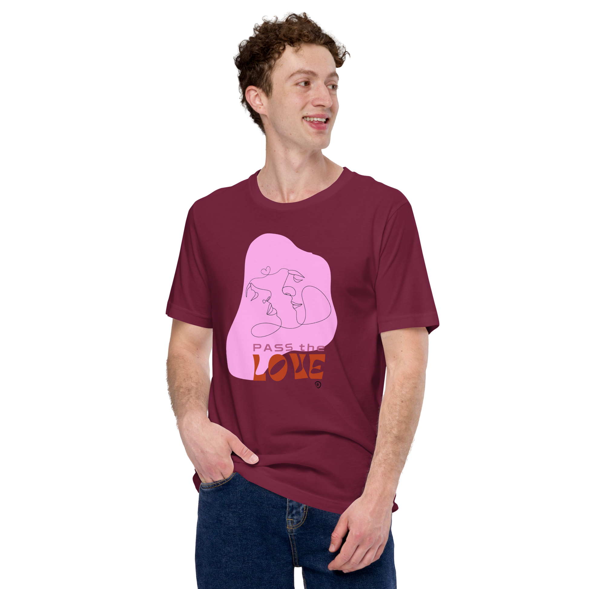 Kiss T-Shirt - Unisex - Maroon