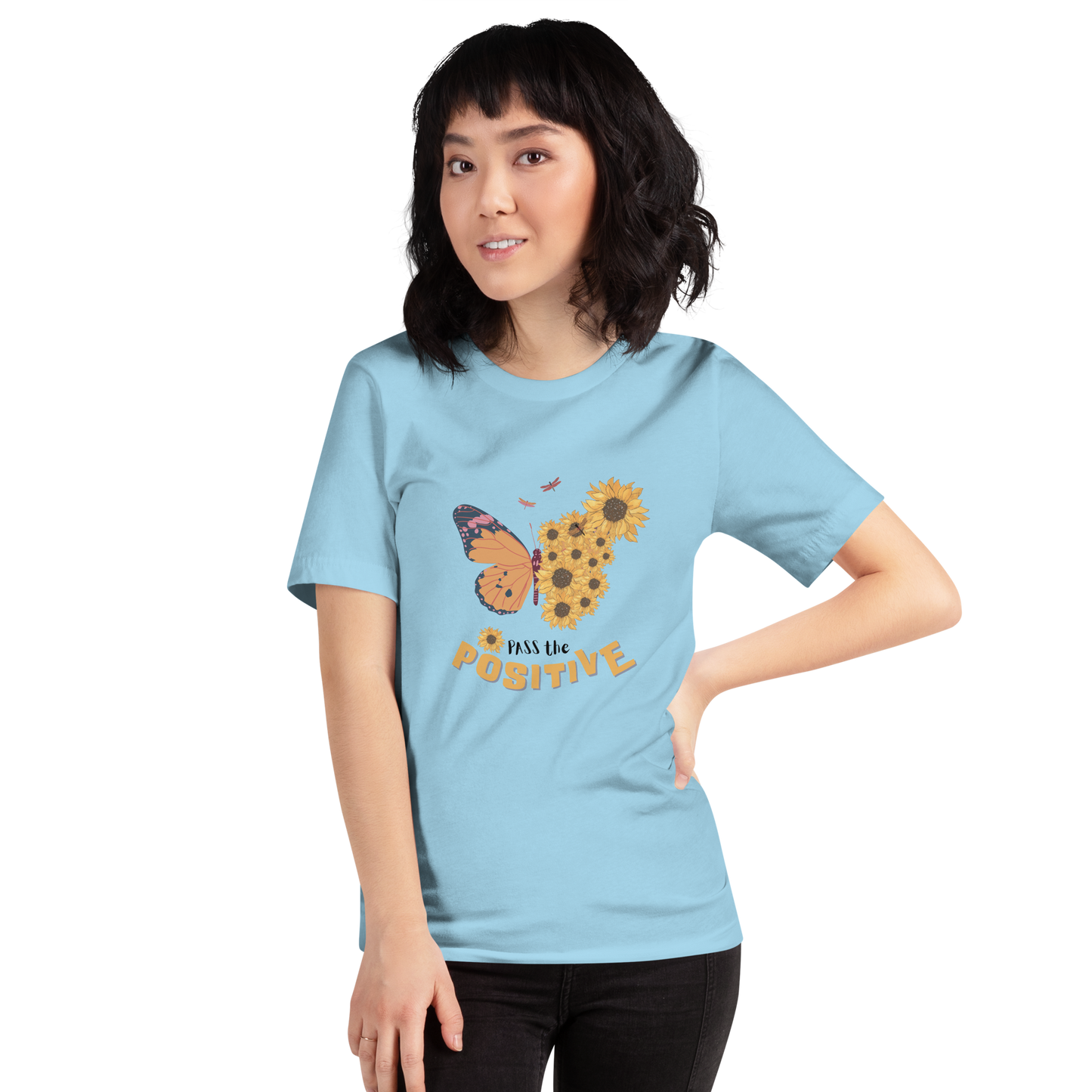 Floral T-Shirt - Unisex - Ocean Blue