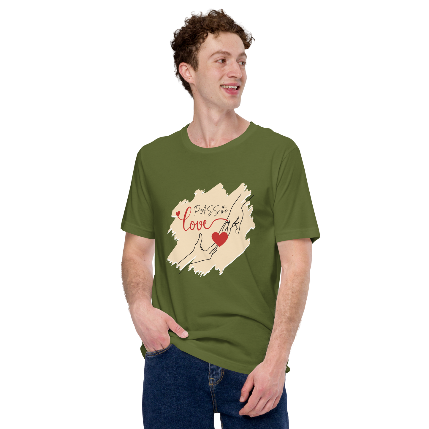 Couple T-Shirt - Unisex - Olive