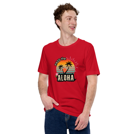 Palm Tree T-Shirt - Unisex - Red