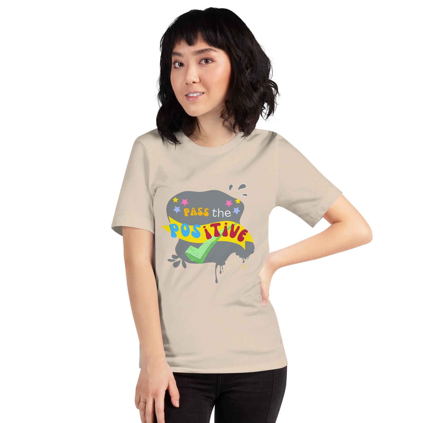 Retro Energy T-Shirt - Unisex Garment Dyed - Soft Cream