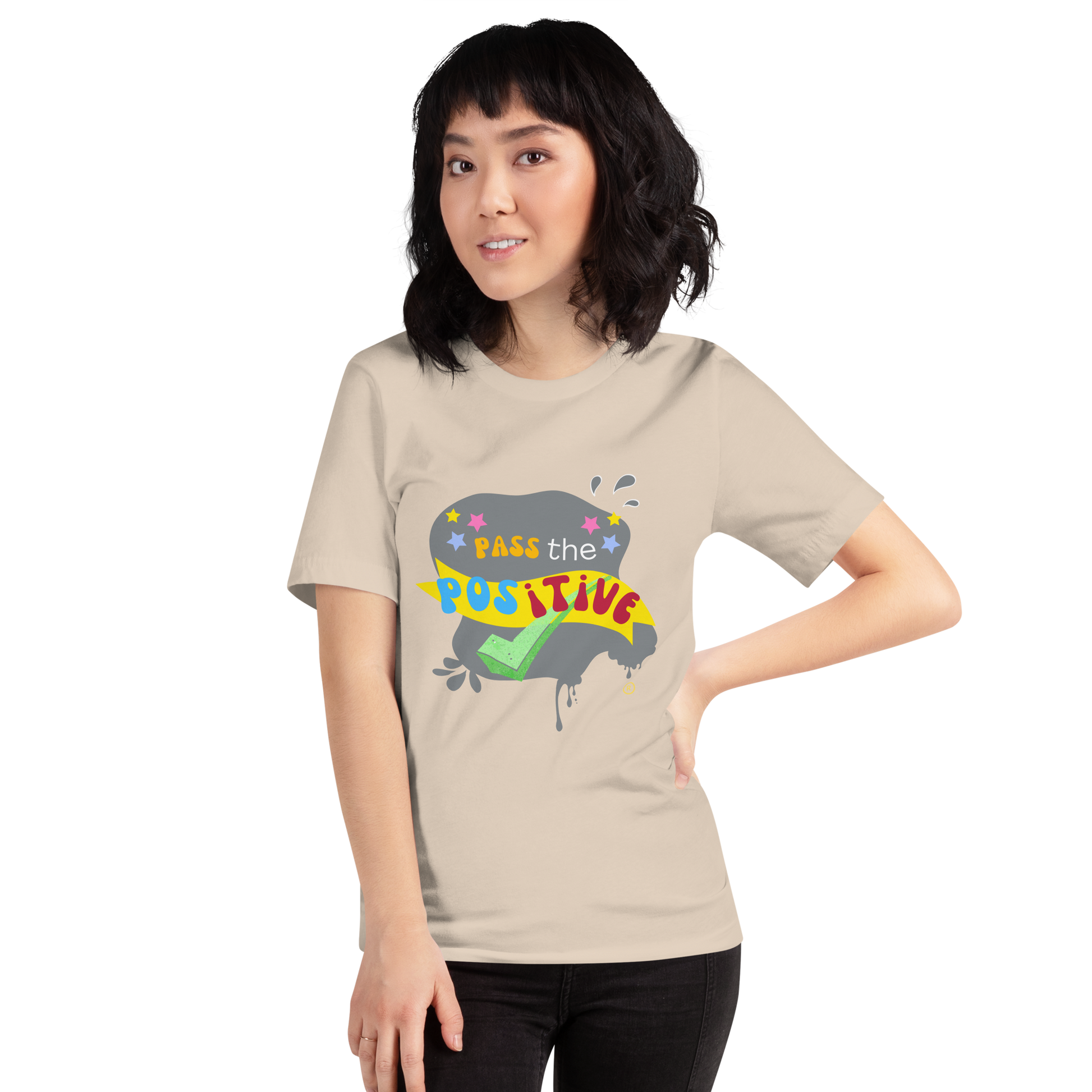 Retro Energy T-Shirt - Unisex Garment Dyed - Soft Cream