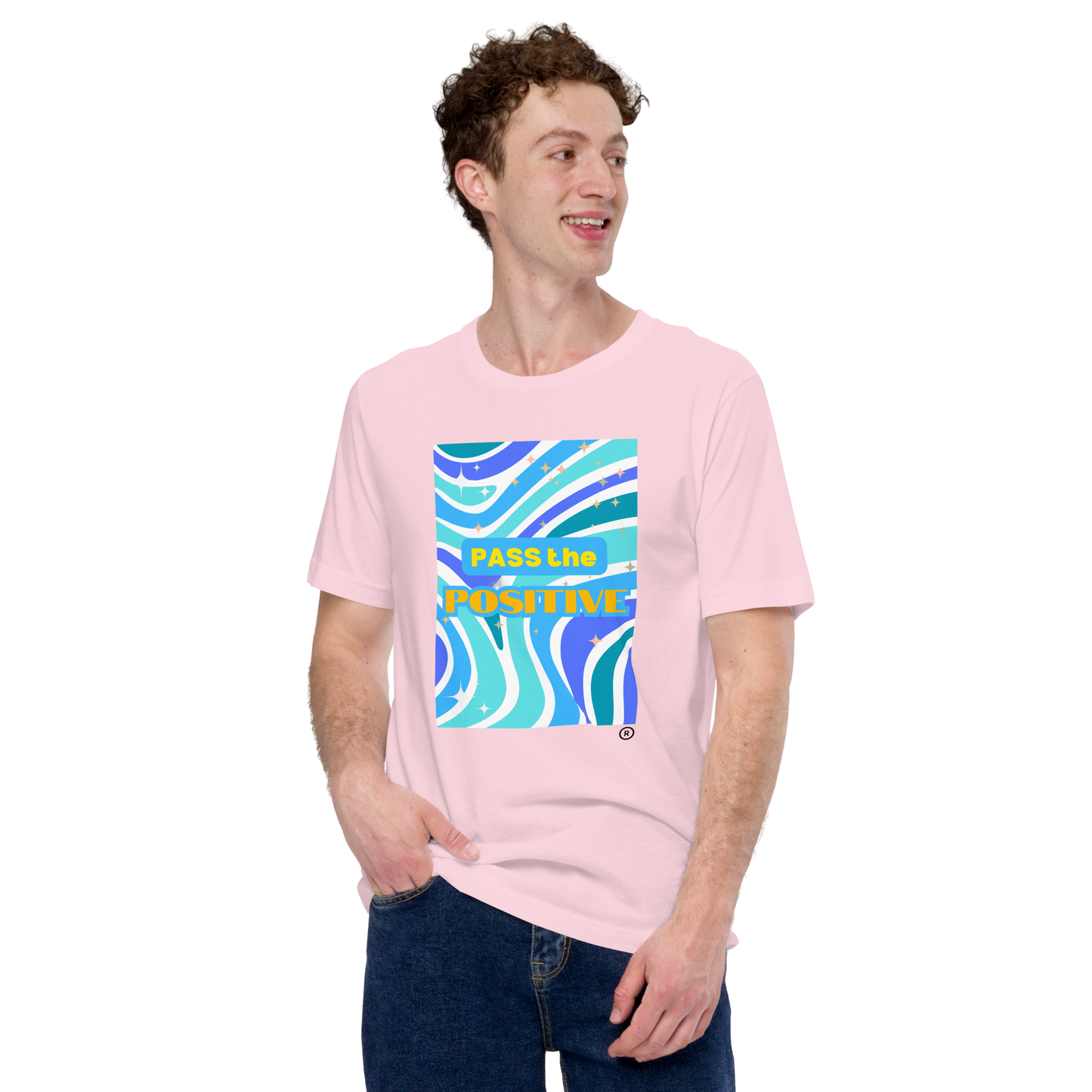 Wavy Dreams T-Shirt - Unisex Tee - Soft Pink