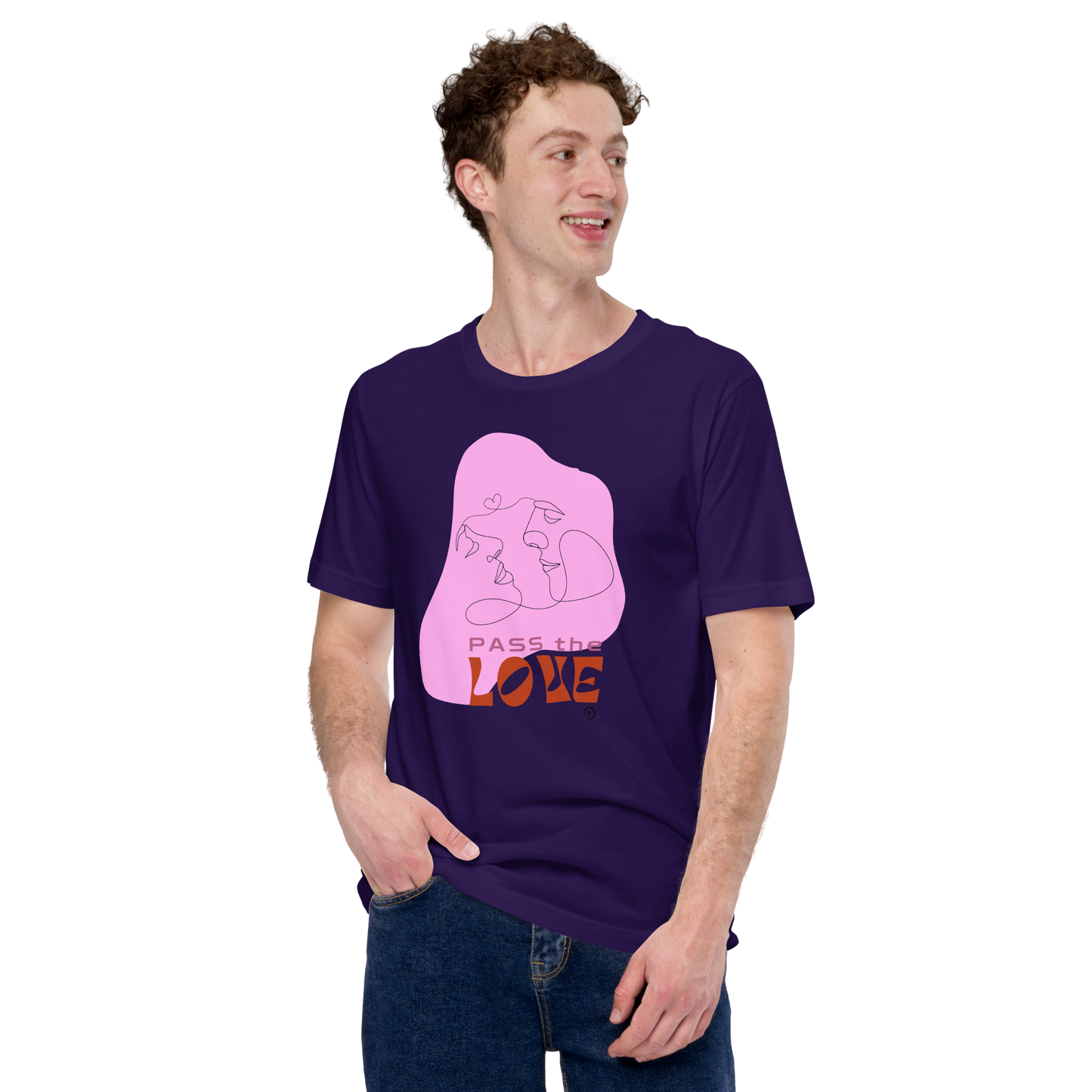 Kiss T-Shirt - Unisex - Team Purple