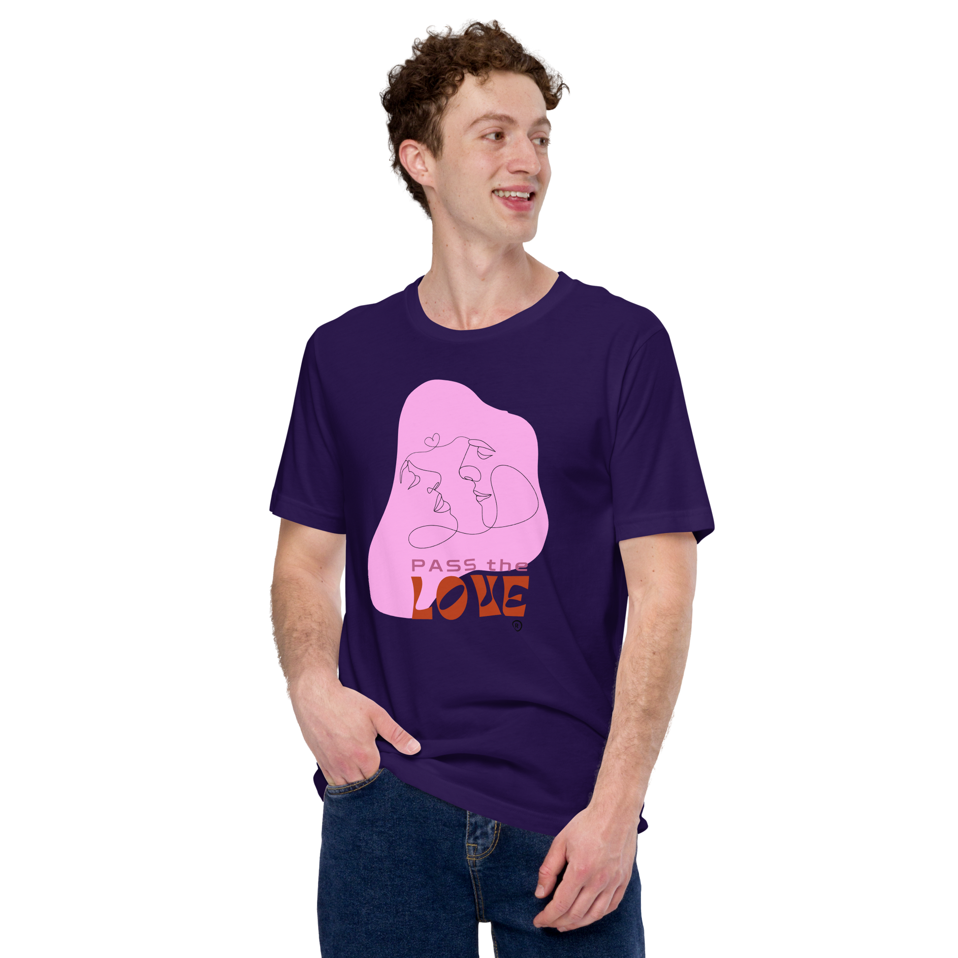 Kiss T-Shirt - Unisex - Team Purple