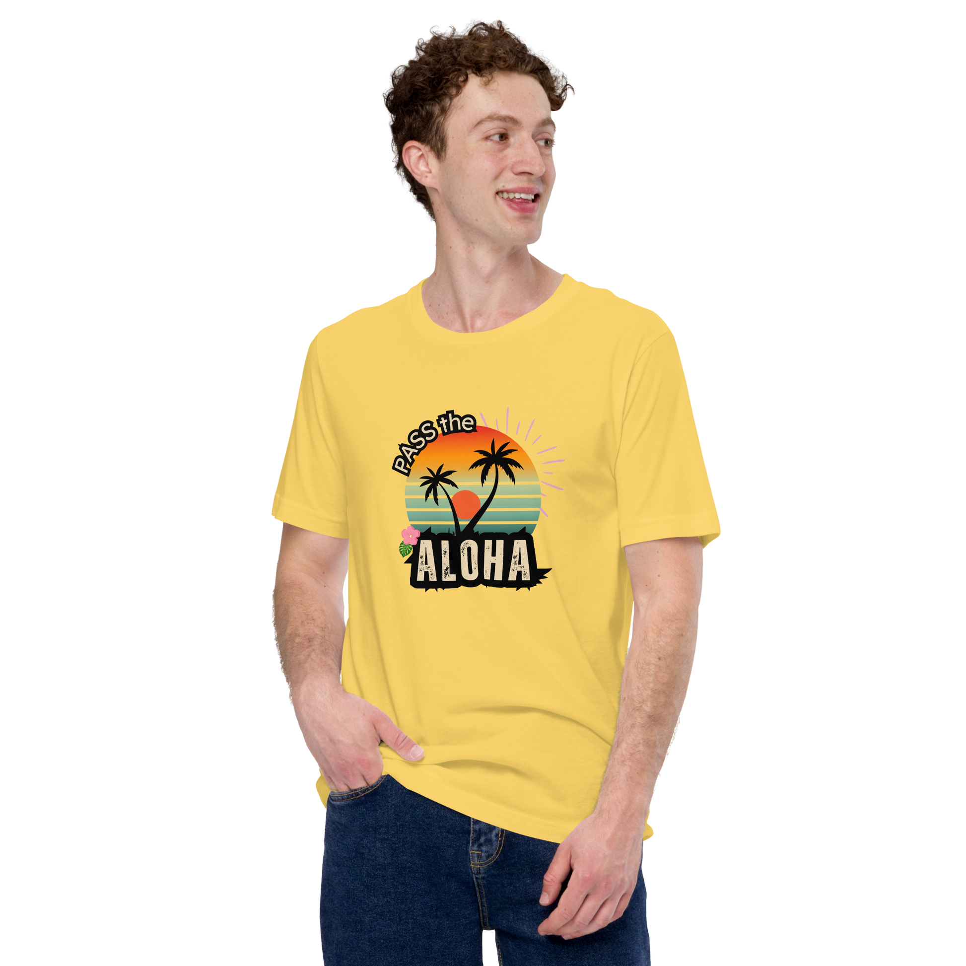 Palm Tree T-Shirt - Unisex - Yellow