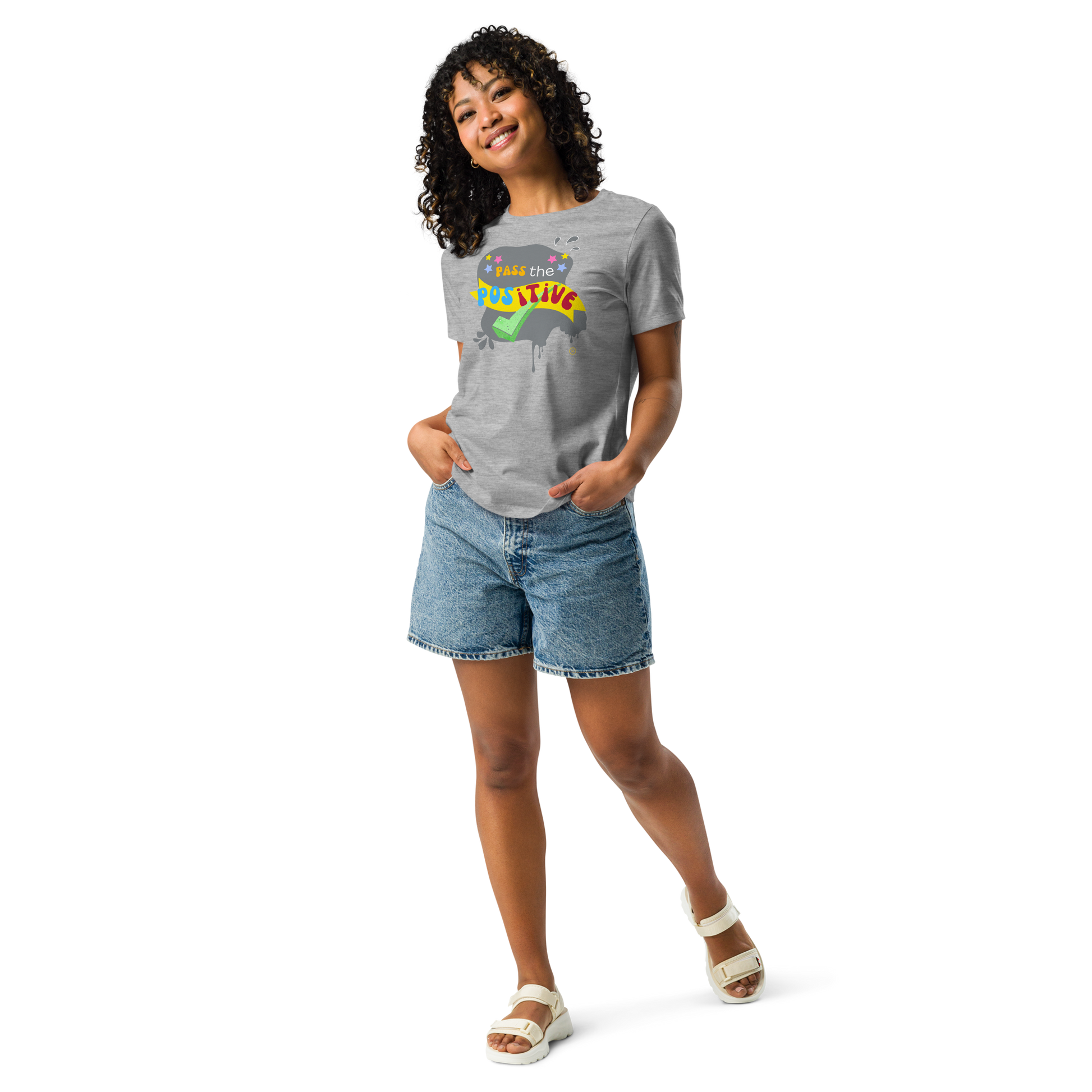 Stone Groove T-Shirt - Women’s Relaxed Fit Tee - Athletic Heather