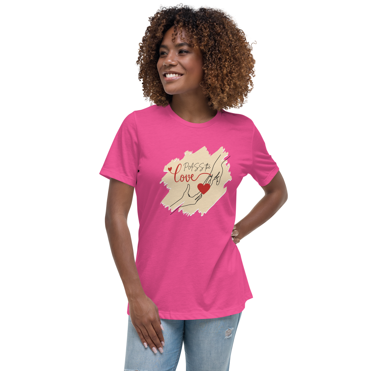 Couple T-Shirt - Women's Relaxed - Berry