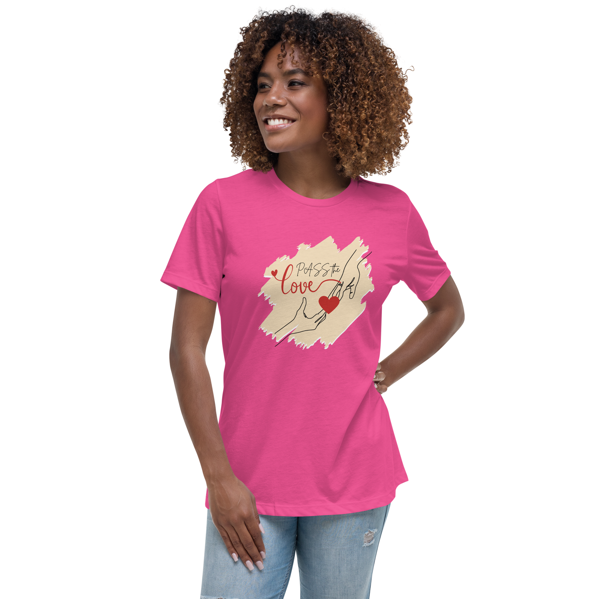 Couple T-Shirt - Women's Relaxed - Berry