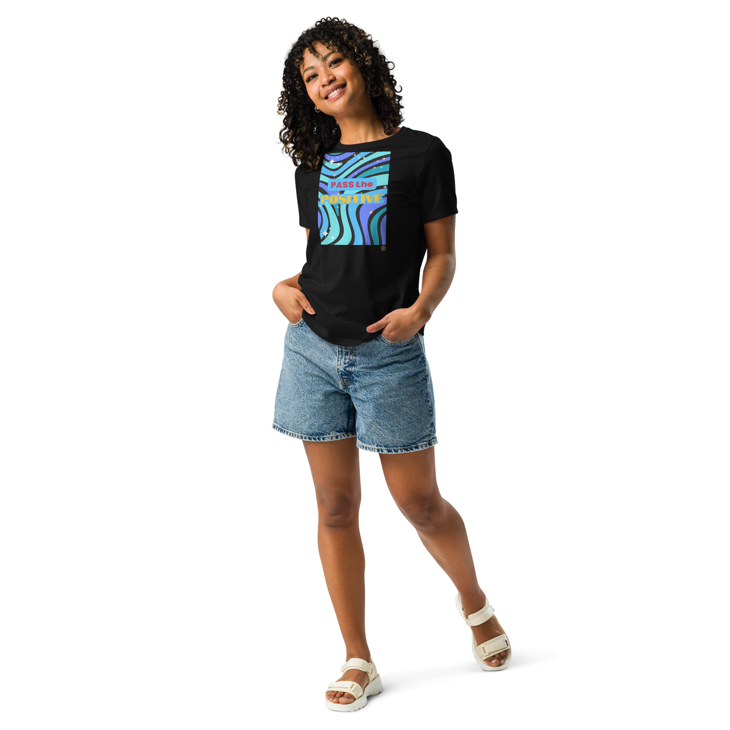 Ocean Bliss T-Shirt - Women’s Relaxed Fit - Black