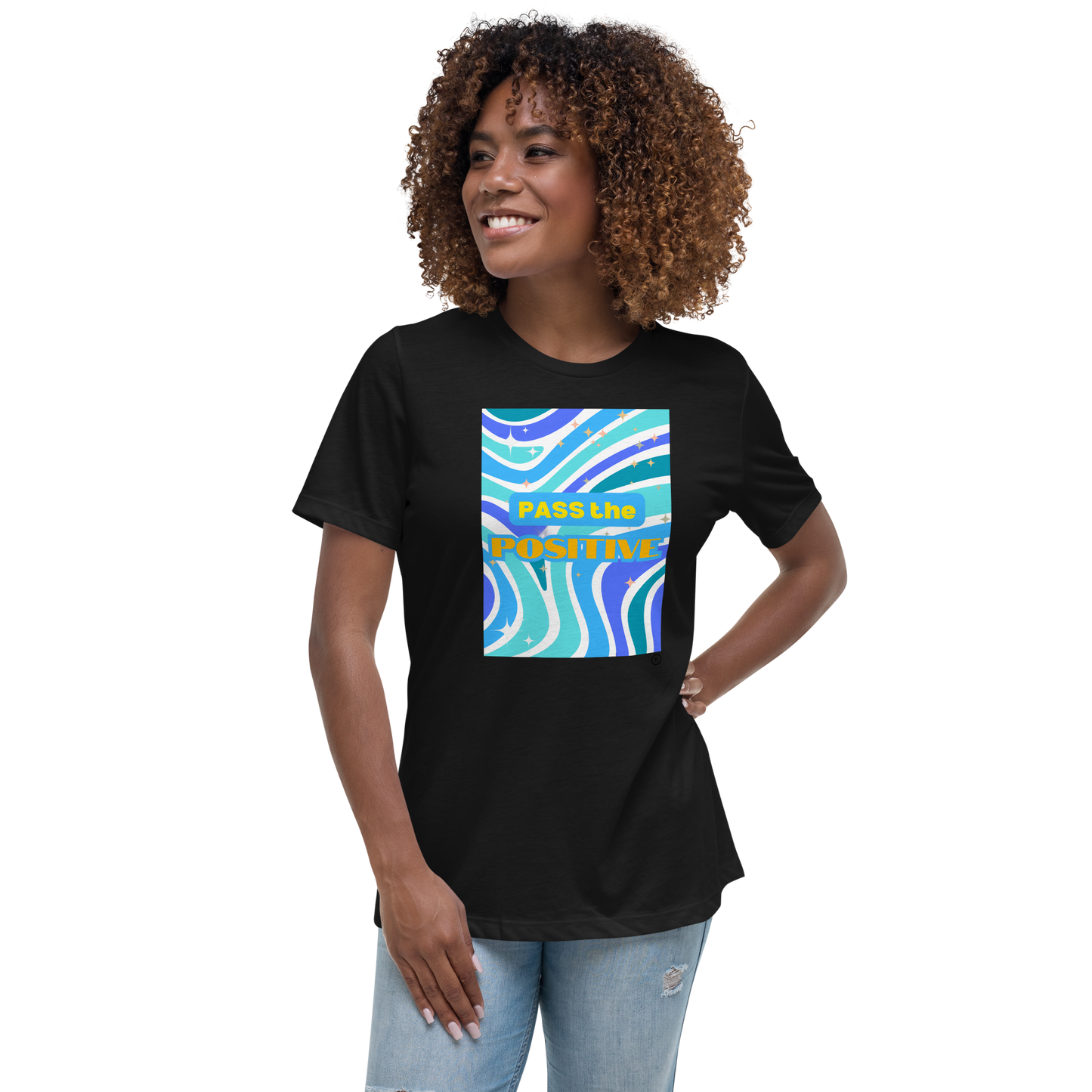Funky Sea T-Shirt - Women’s Relaxed Fit -Black