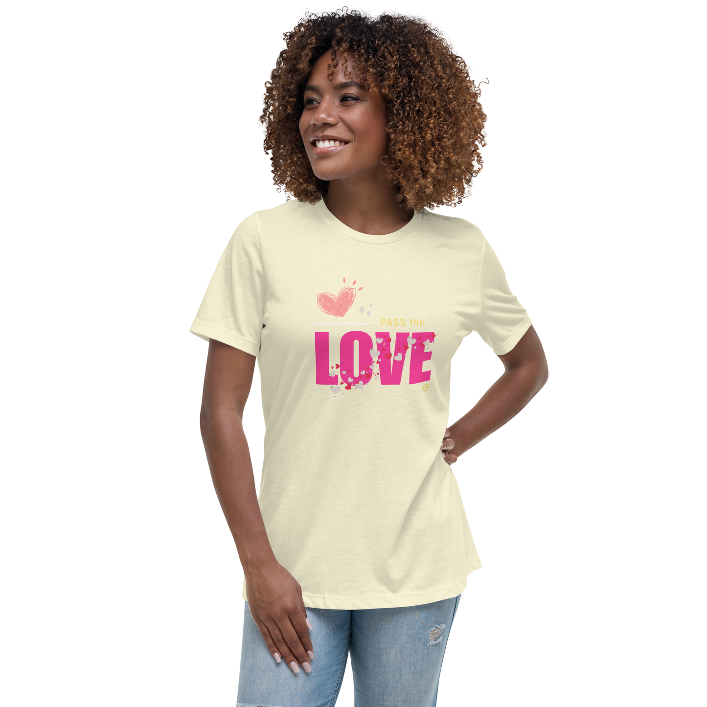 Pink Love T-Shirt - Women's Relaxed - Citron